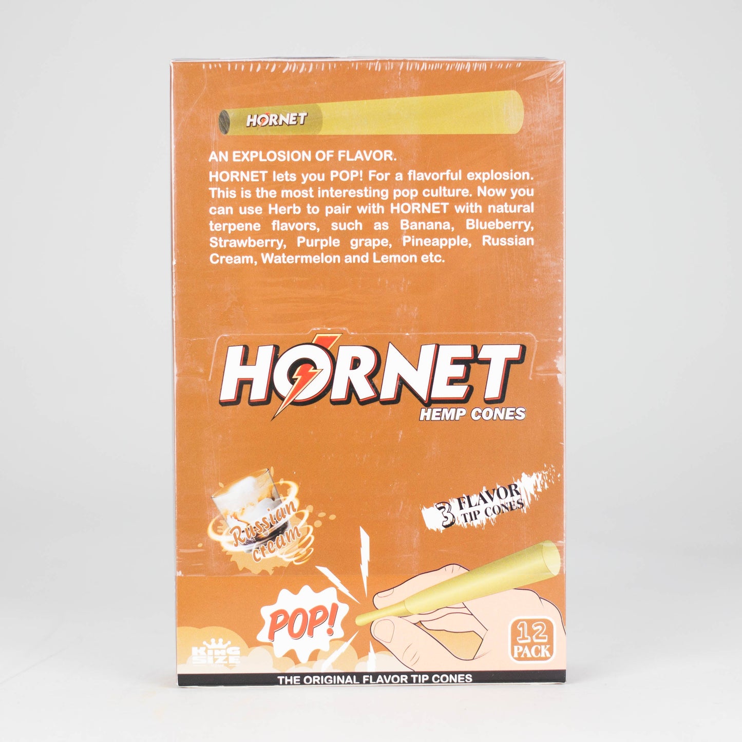 Hornet | King size (110mm) Flavor flavor Burst beads tip cones Box of 12_10