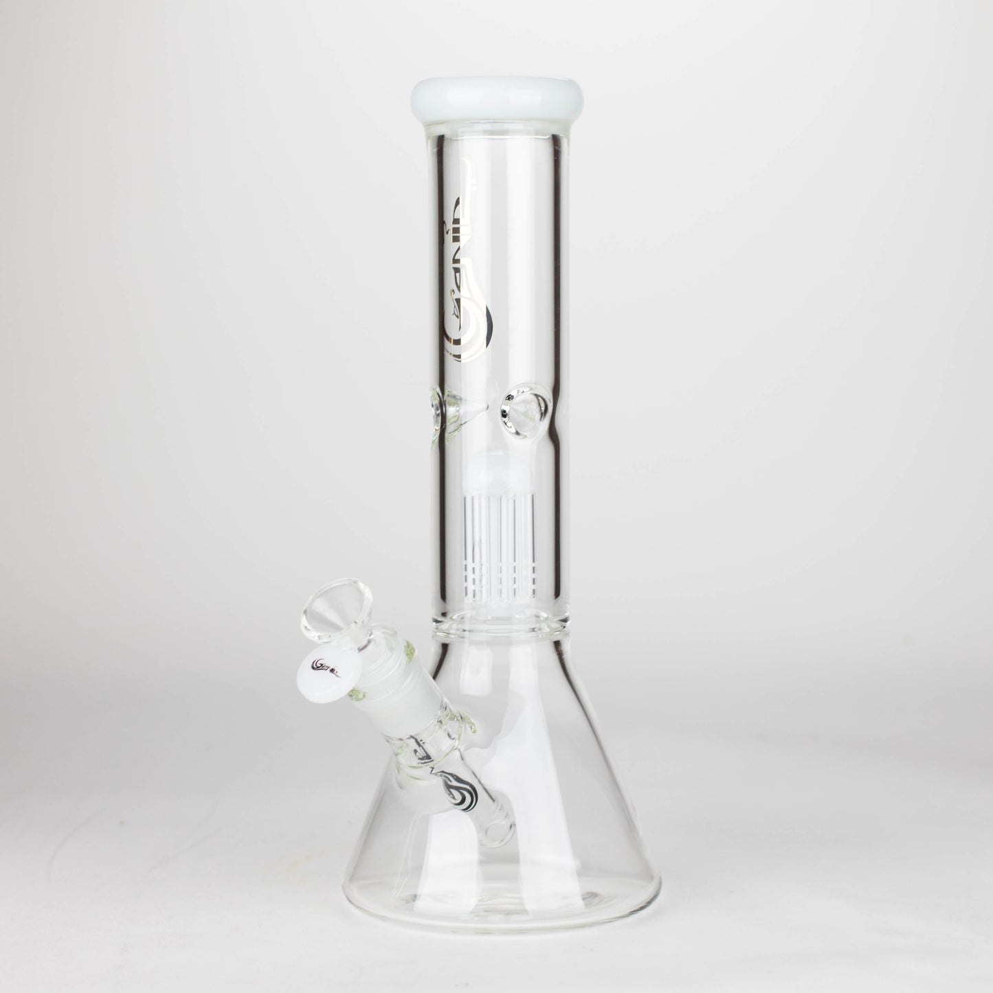 Genie | 12" Genie-Tree arms color accented glass water bong [NS104]_8