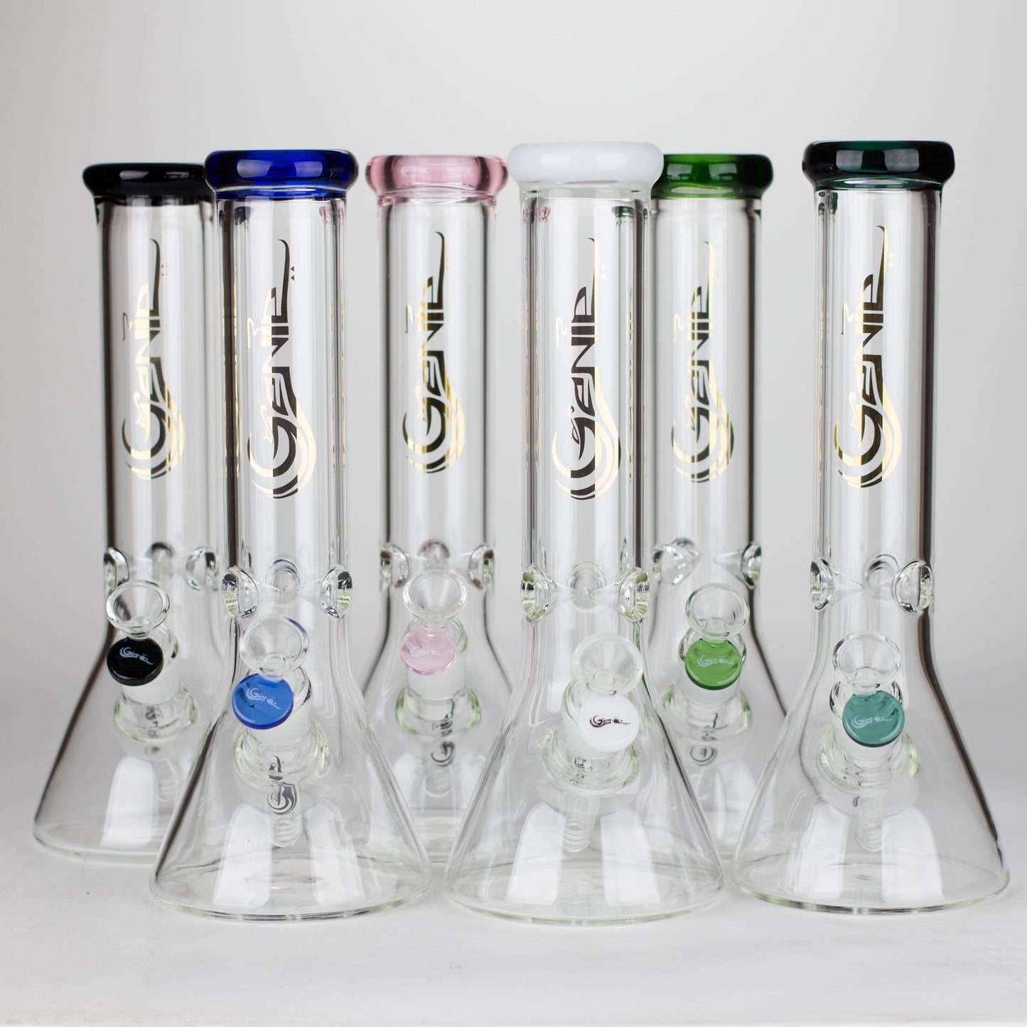 Genie | 12" Genie Classic beaker glass water bong [NSP105]_0