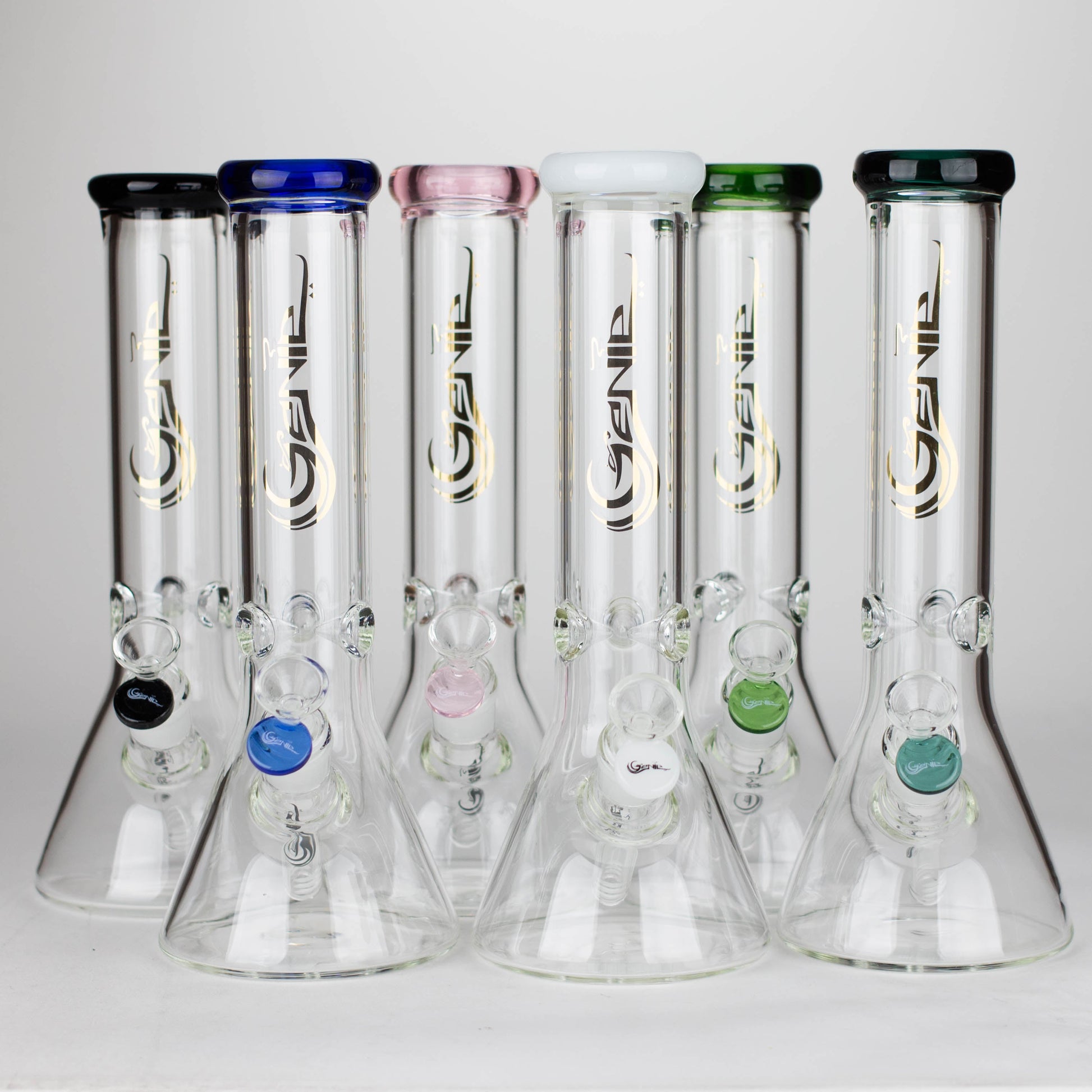 Genie | 12" Genie Classic beaker glass water bong [NSP105]_0