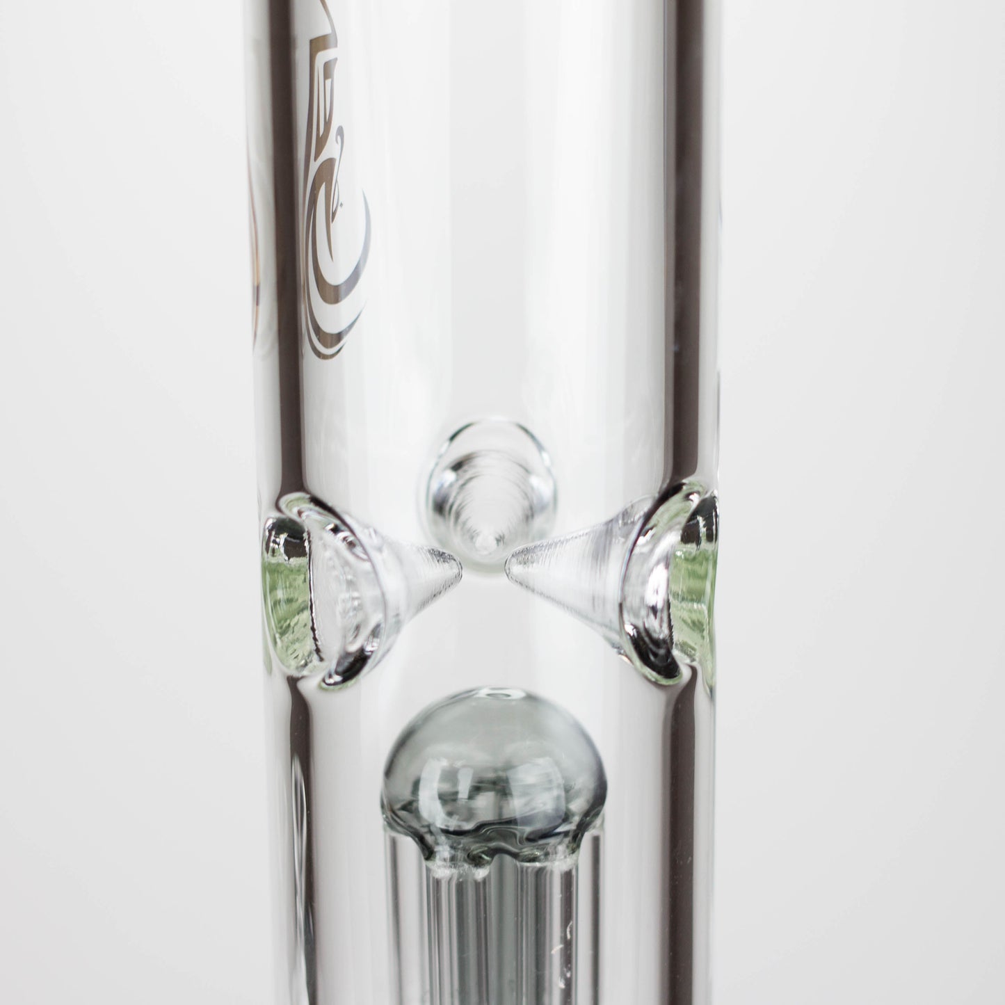 Genie | 12" Genie-Tree arms color accented glass water bong [NS104]_2