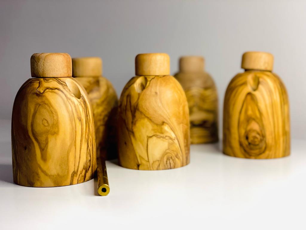 VOW | Olive wood tabletop Dugout/One hitter stash Box/Smoker's Gift_5