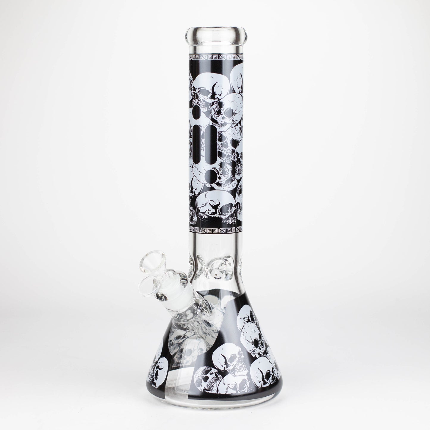 Infyniti | 14" Skull beaker 7 mm glass bong_5