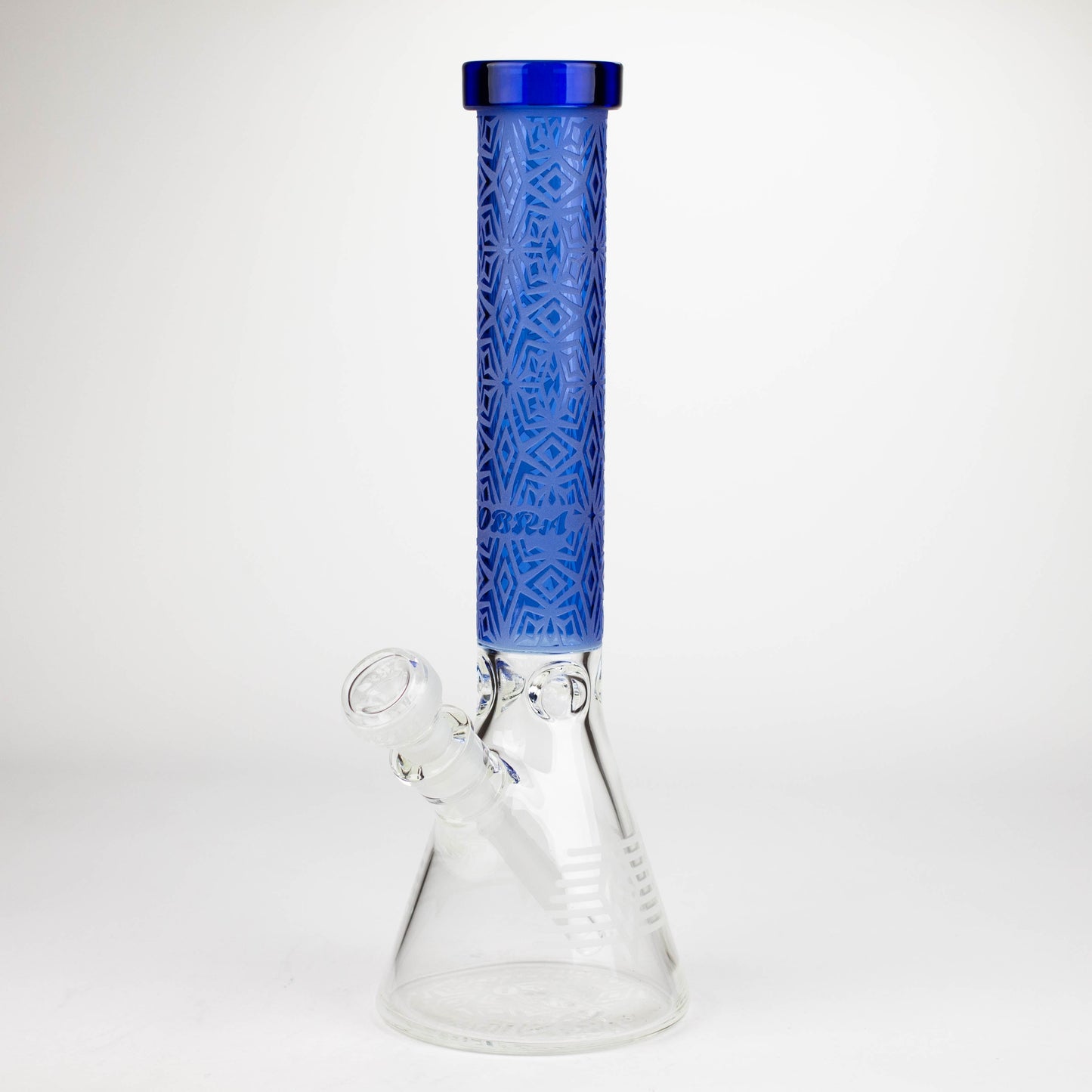 COBRA | 14" sandblasted geometric graphic 7 mm glass bong [YY01]_11