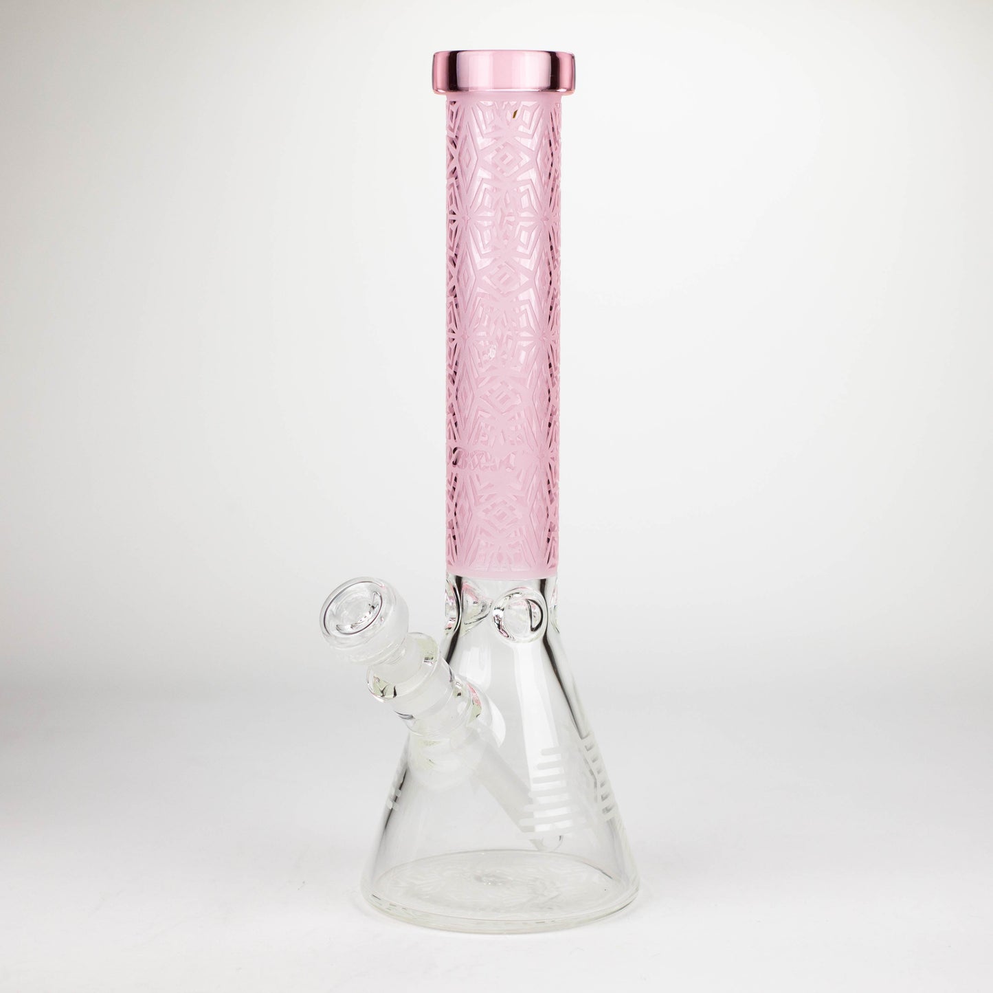 COBRA | 14" sandblasted geometric graphic 7 mm glass bong [YY01]_8