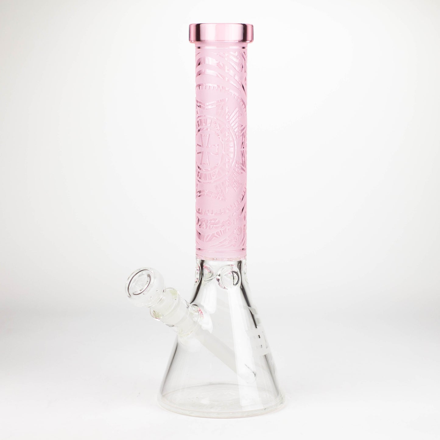 COBRA | 14" sandblasted geometric graphic 7 mm glass bong [YY03]_8