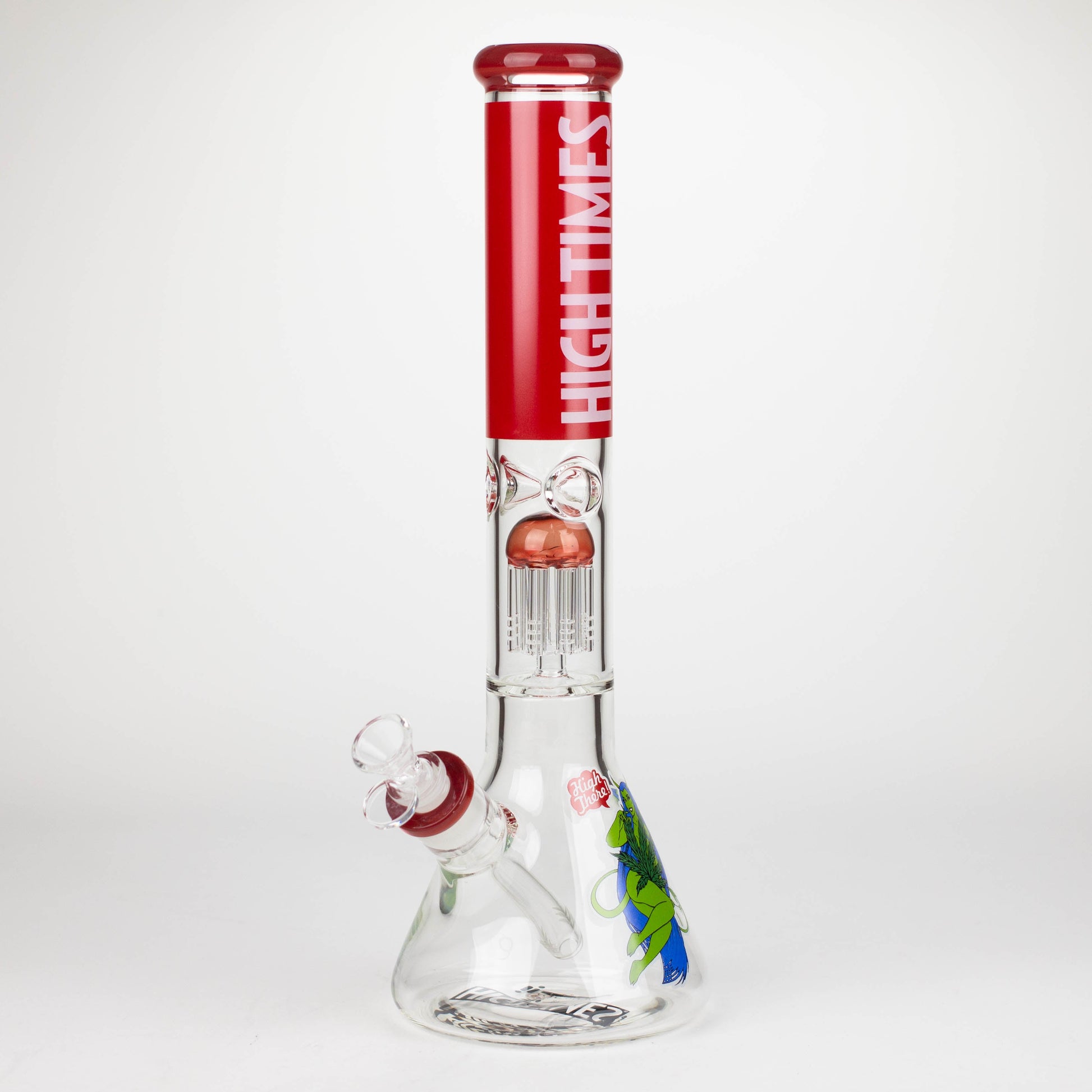 Infyniti | High Times 16" 7 mm classic beaker water bong with tree arm percolator [HIT1020GP]_0