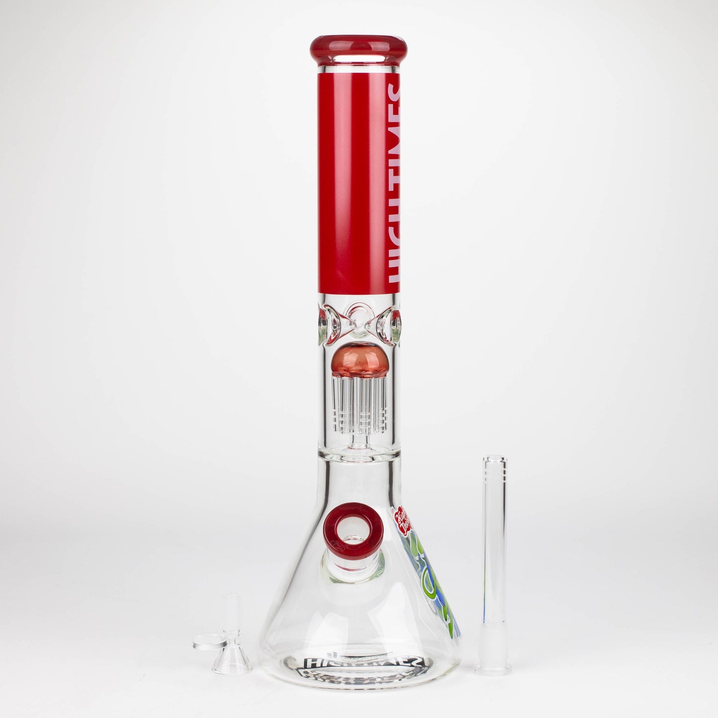 Infyniti | High Times 16" 7 mm classic beaker water bong with tree arm percolator [HIT1020GP]_2