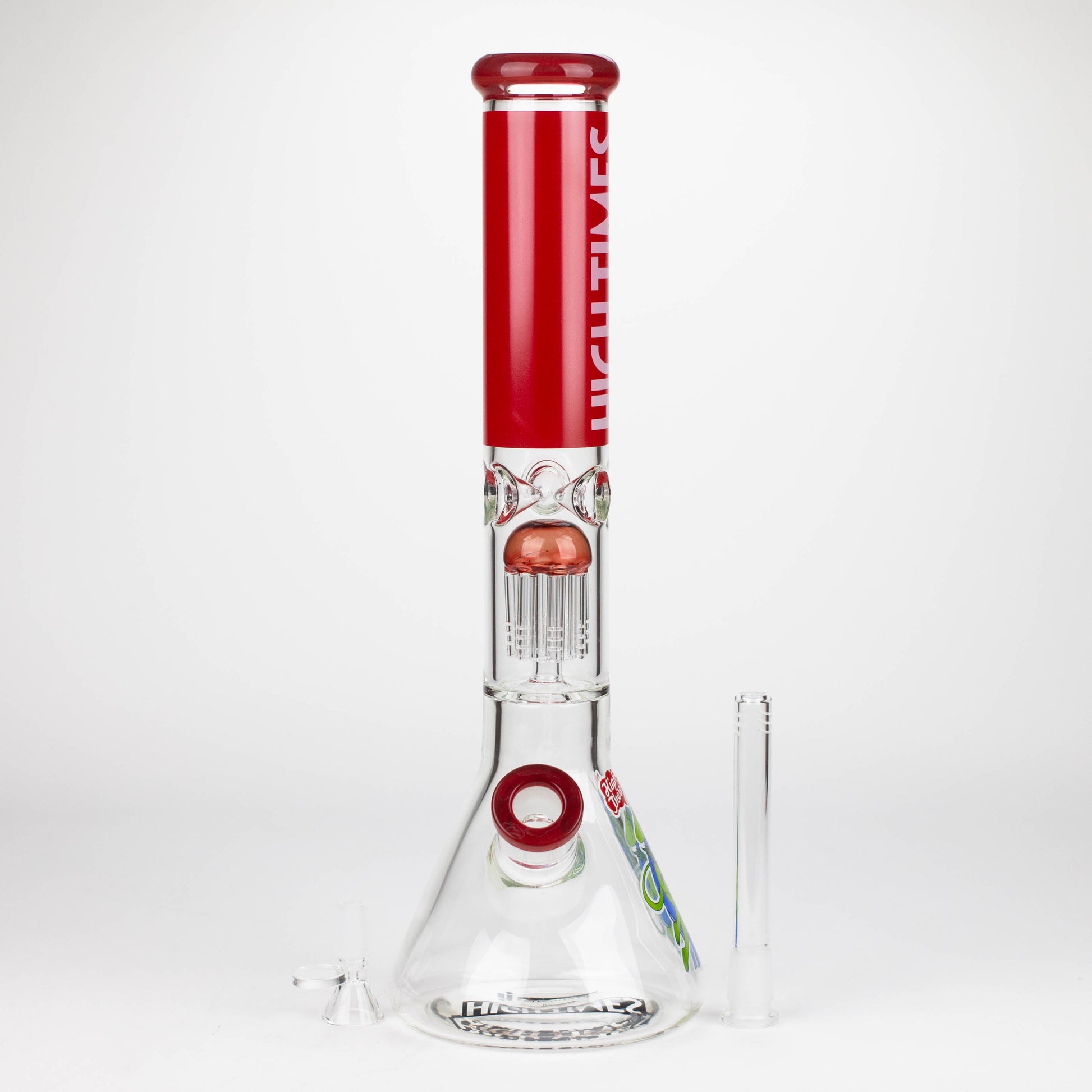 Infyniti | High Times 16" 7 mm classic beaker water bong with tree arm percolator [HIT1020GP]_2