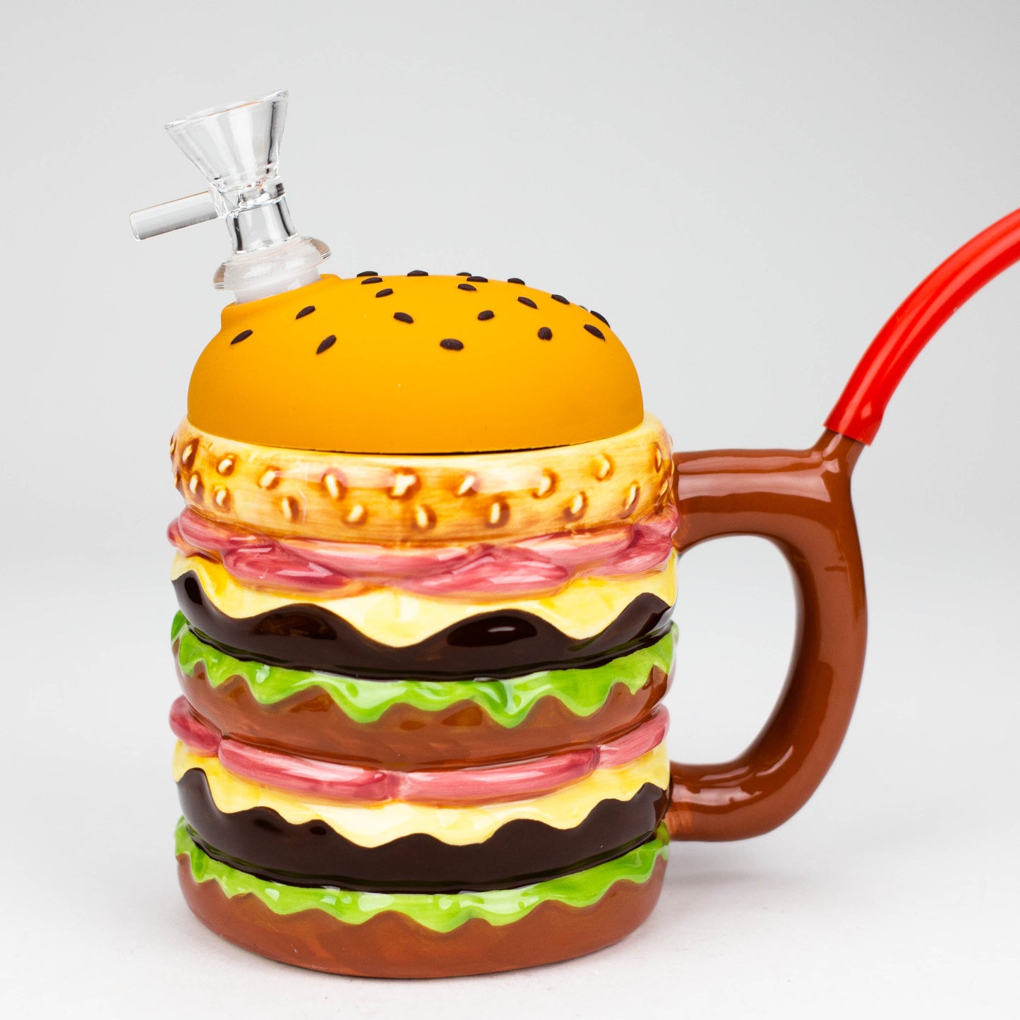 Cermic Hamburger Mug Water Pipe [H319]_1