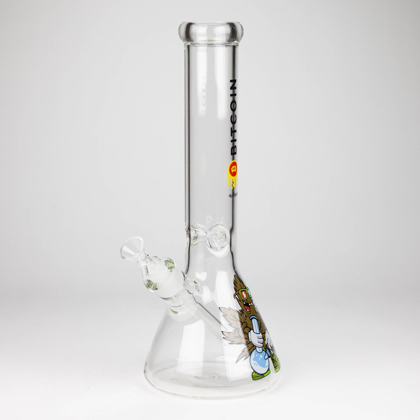 diamond | 14" Crypto Beaker Glass water Bong_6