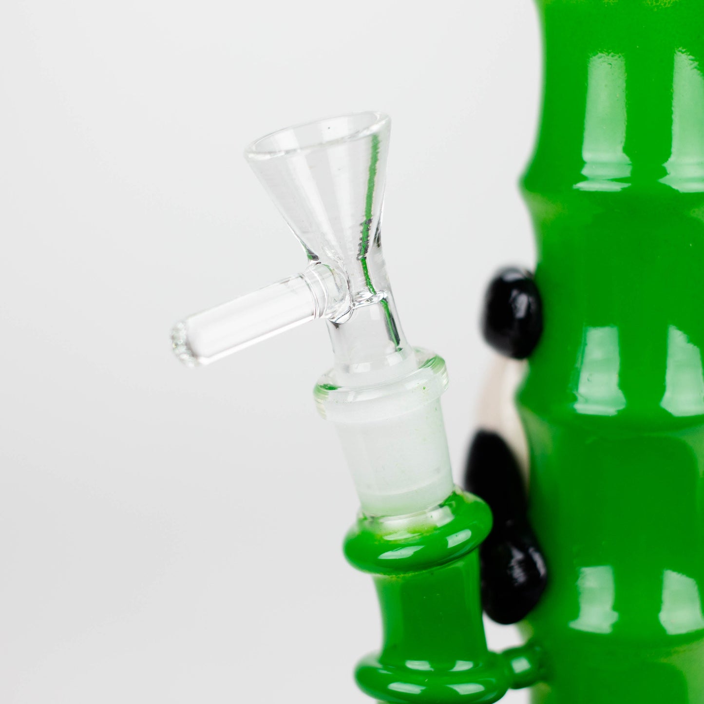 6.5" glass mini bong with a panda hanging on bamboo [XY-J17]_5