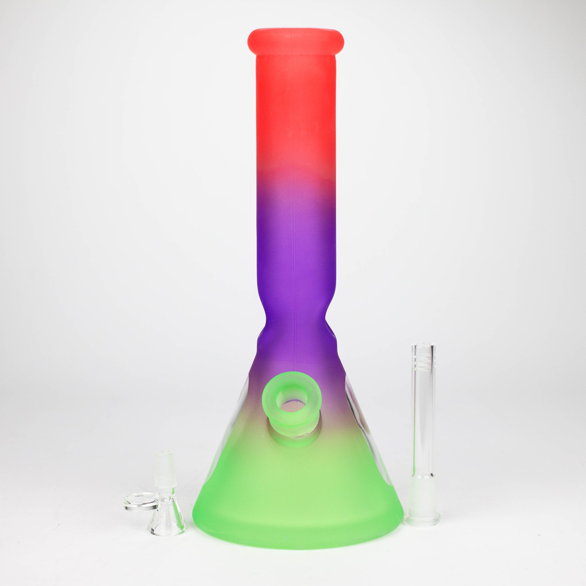 12.5" Soft glass 7mm beaker water bong [M12004]_11