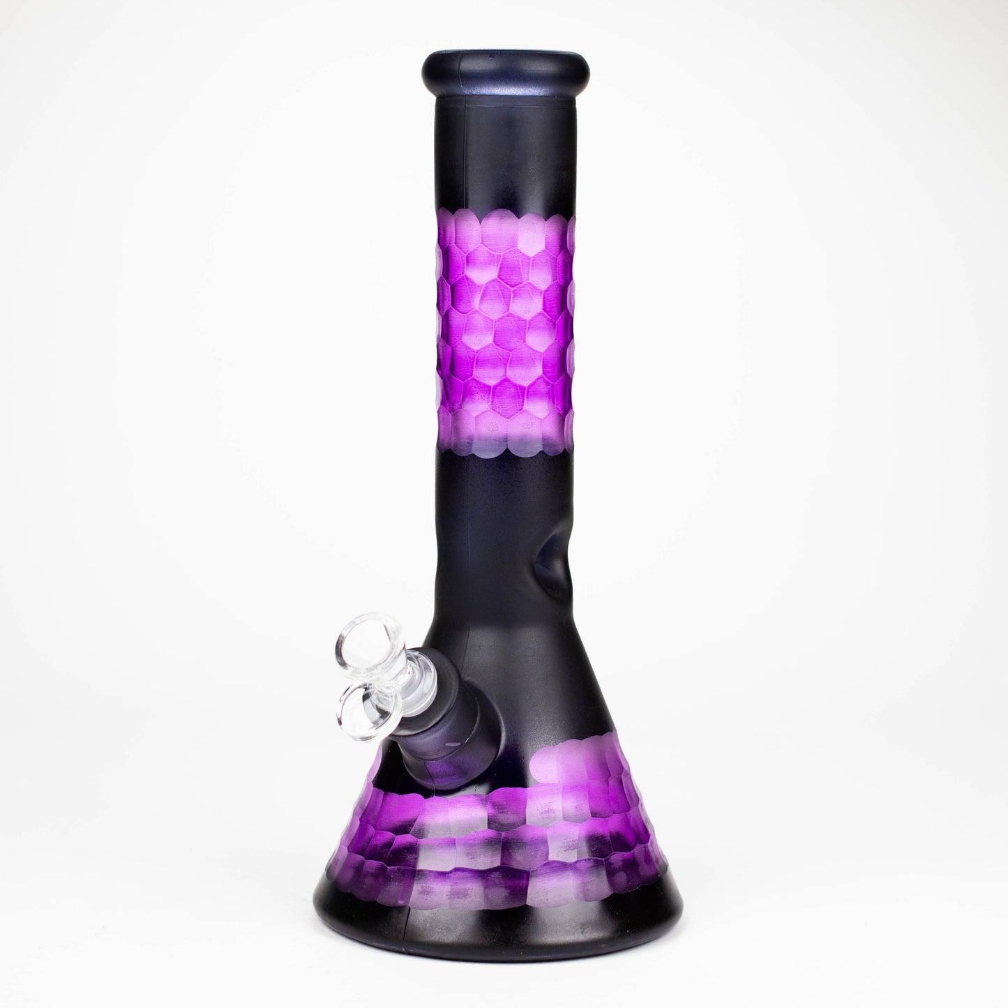 12.5" Soft glass 7mm beaker water bong [M12007B]_2