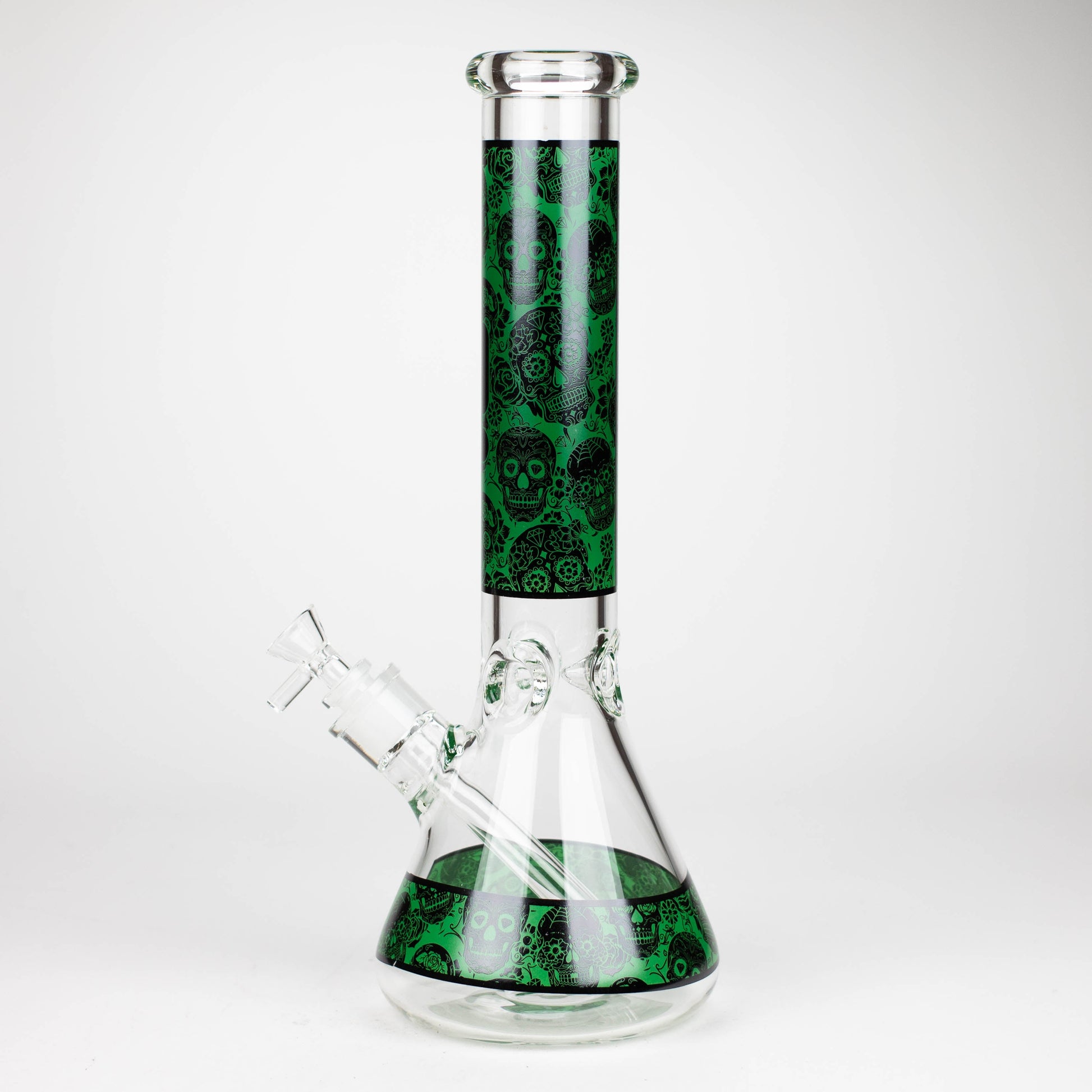 Infyniti | 14" Skull beaker 7 mm glass bong [ GP1736 ]_10