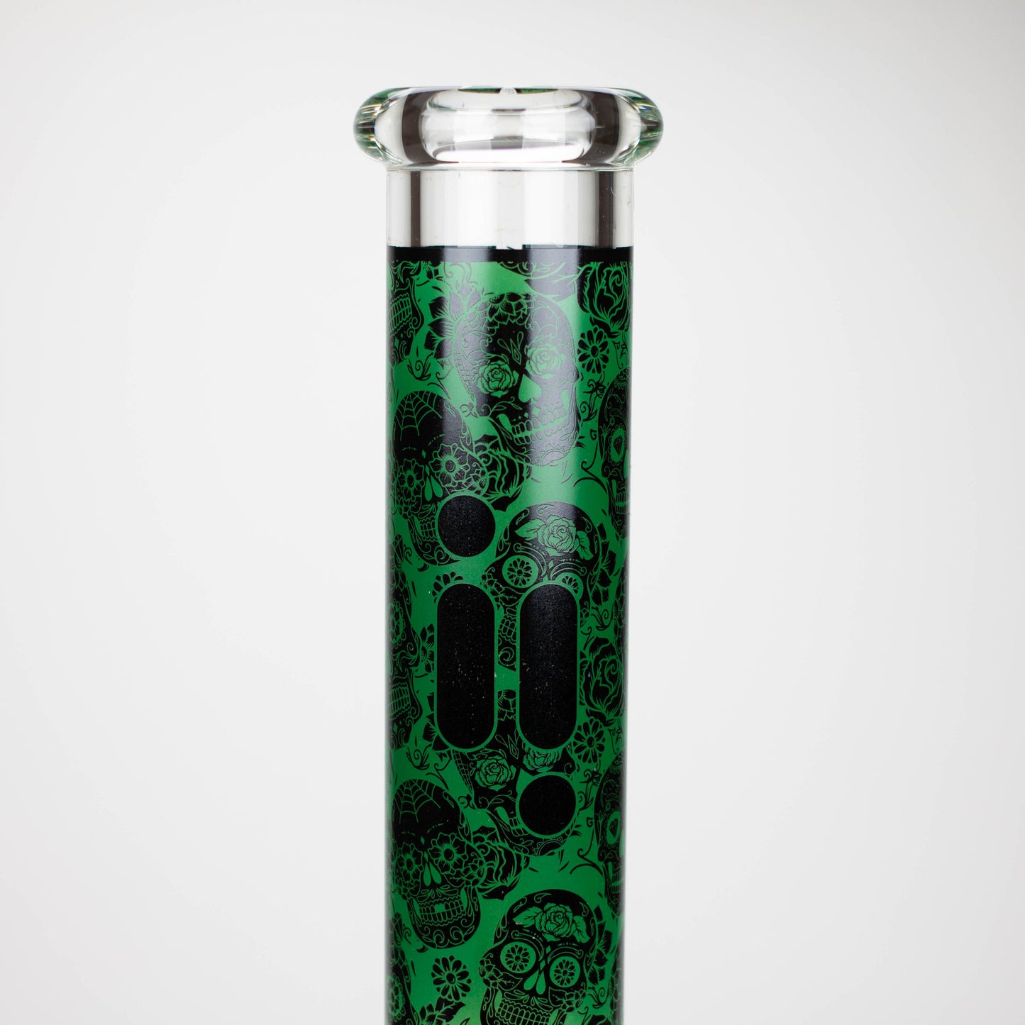 Infyniti | 14" Skull beaker 7 mm glass bong [ GP1736 ]_12