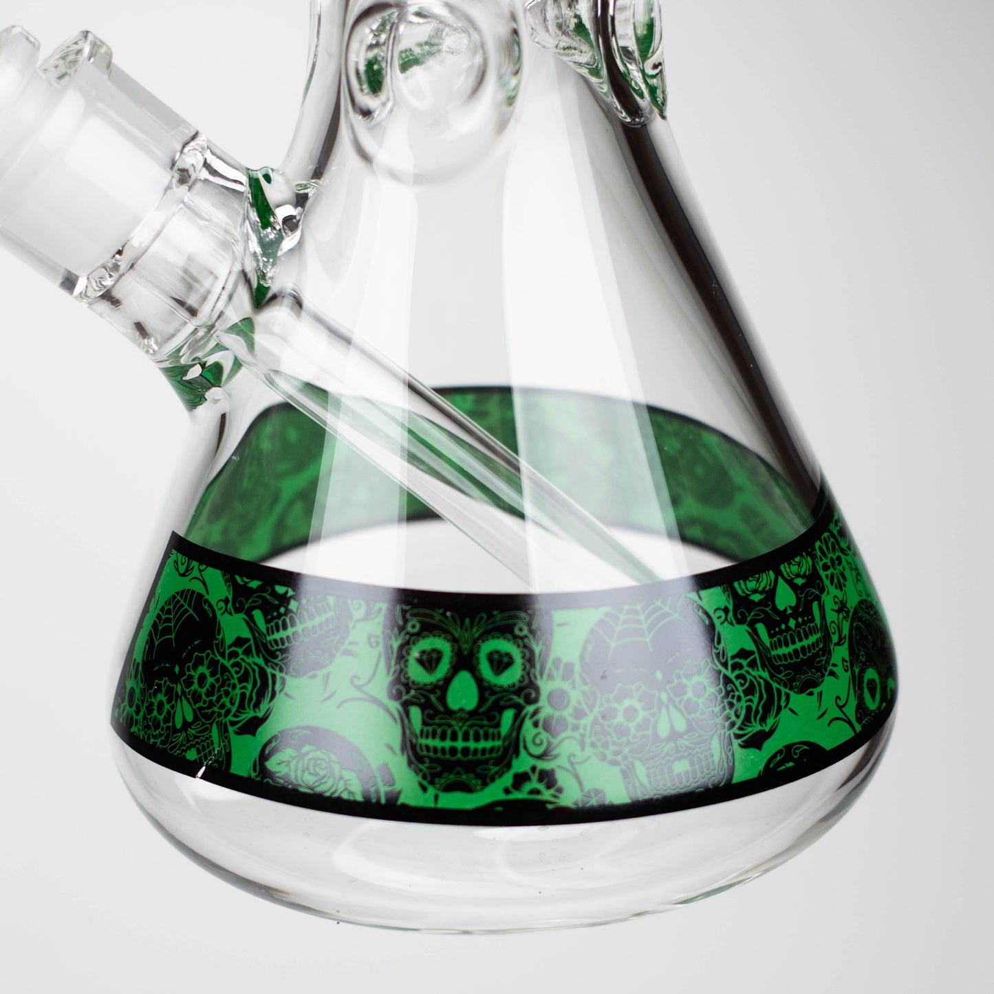 Infyniti | 14" Skull beaker 7 mm glass bong [ GP1736 ]_3