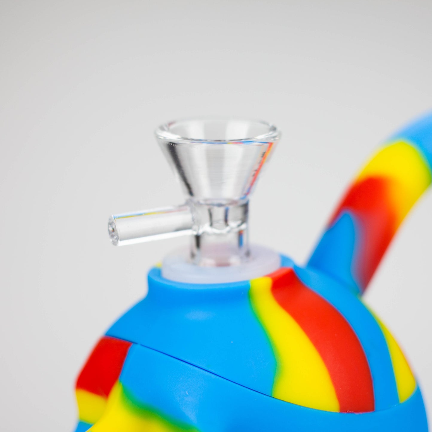 6" skull multi colored mini Bubbler [178P]_5