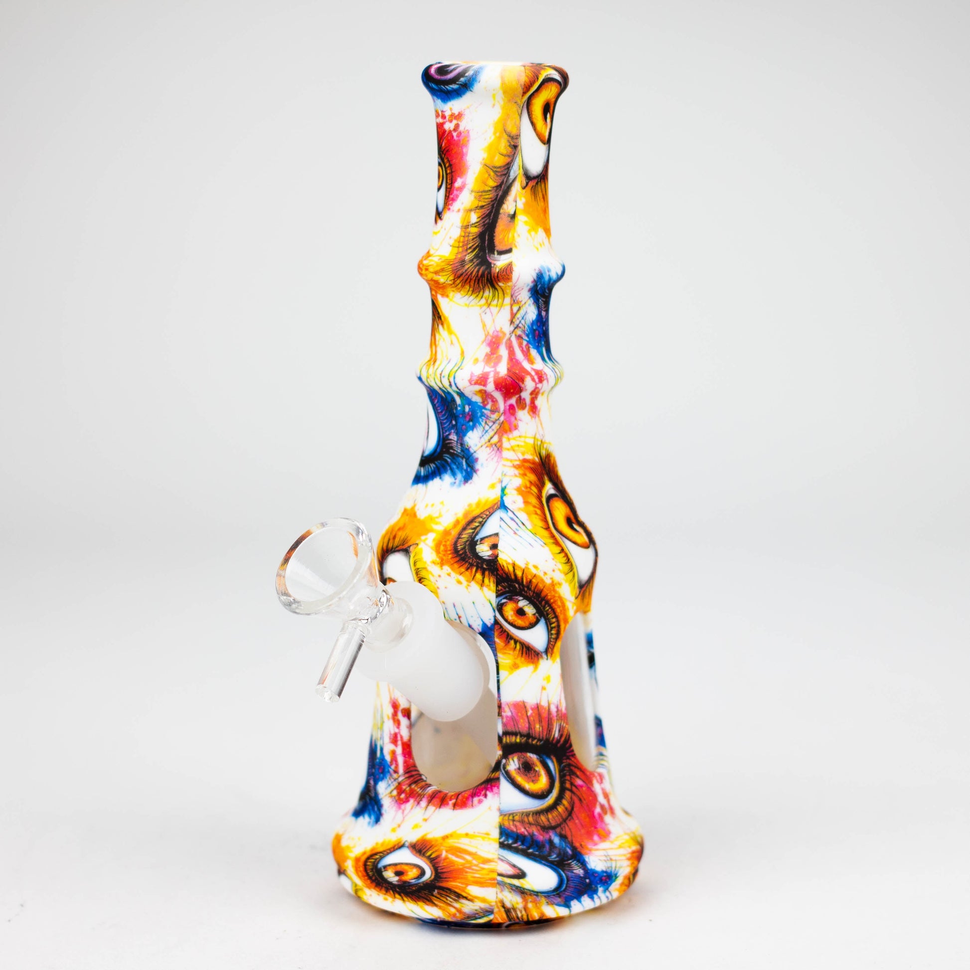 8" Silicone+Glass bong-Assorted [079B]_1