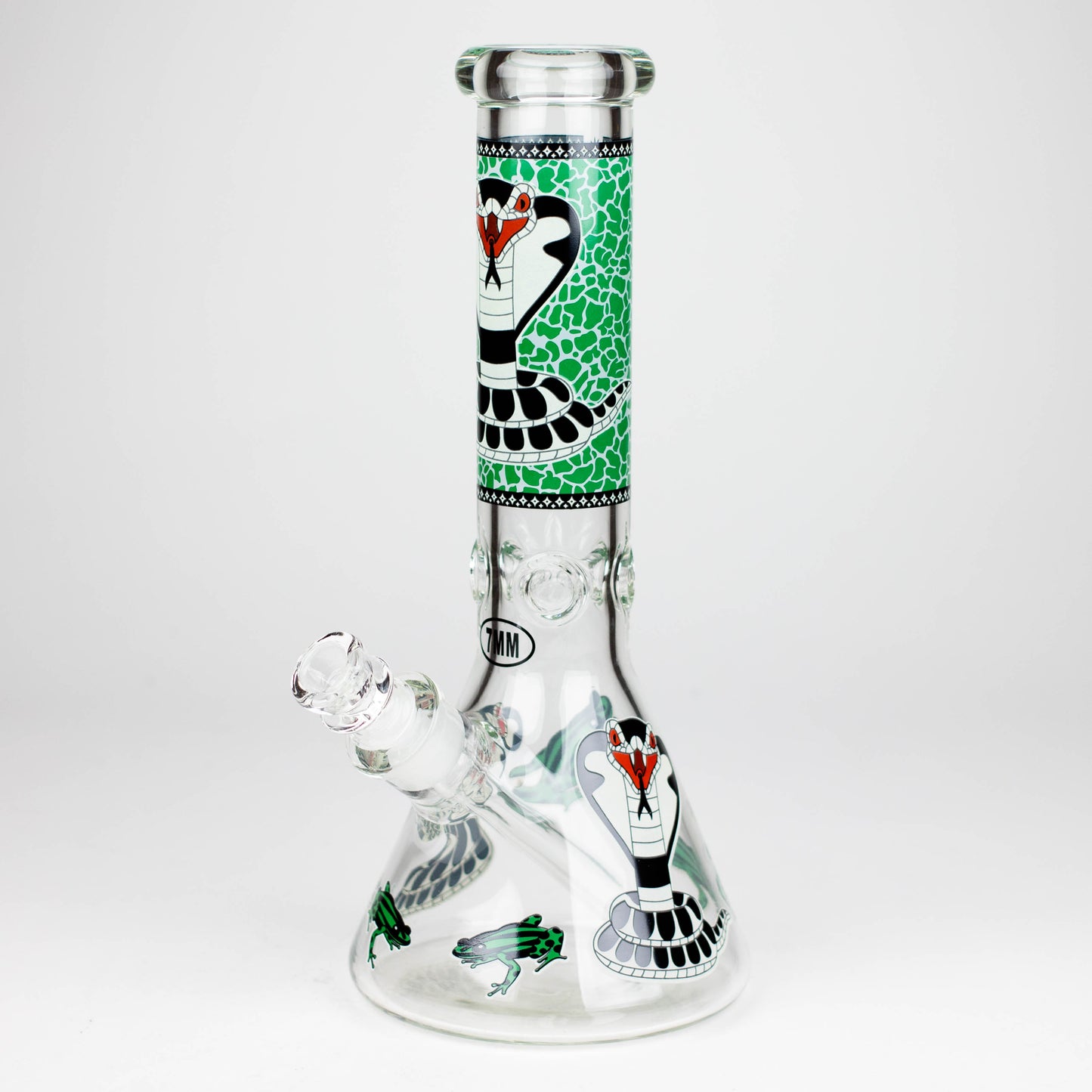 Fortune | 12" 7mm Snake Glow in the dark Beaker Bong [GT125007]_8