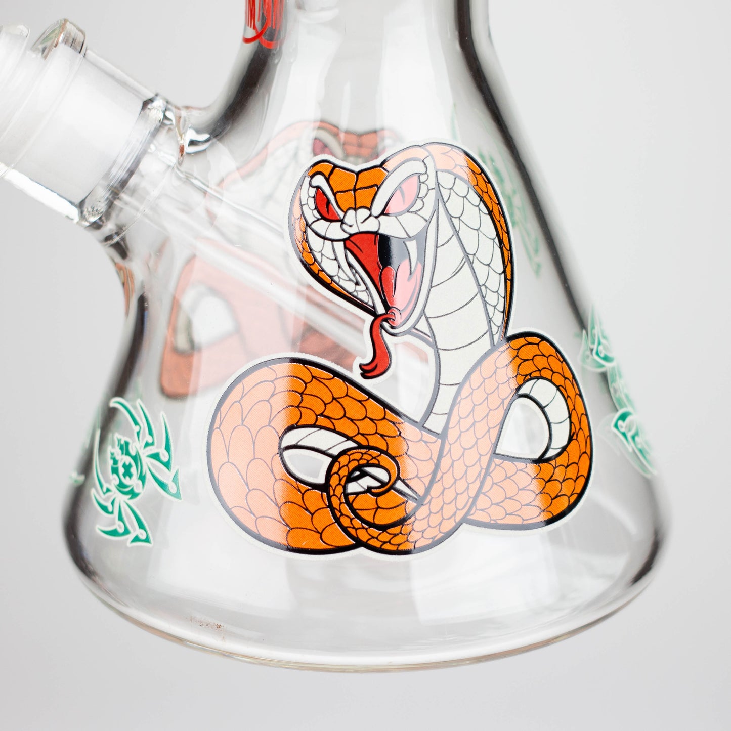 Fortune | 12" 7mm Snake Glow in the dark Beaker Bong [GT125007]_4