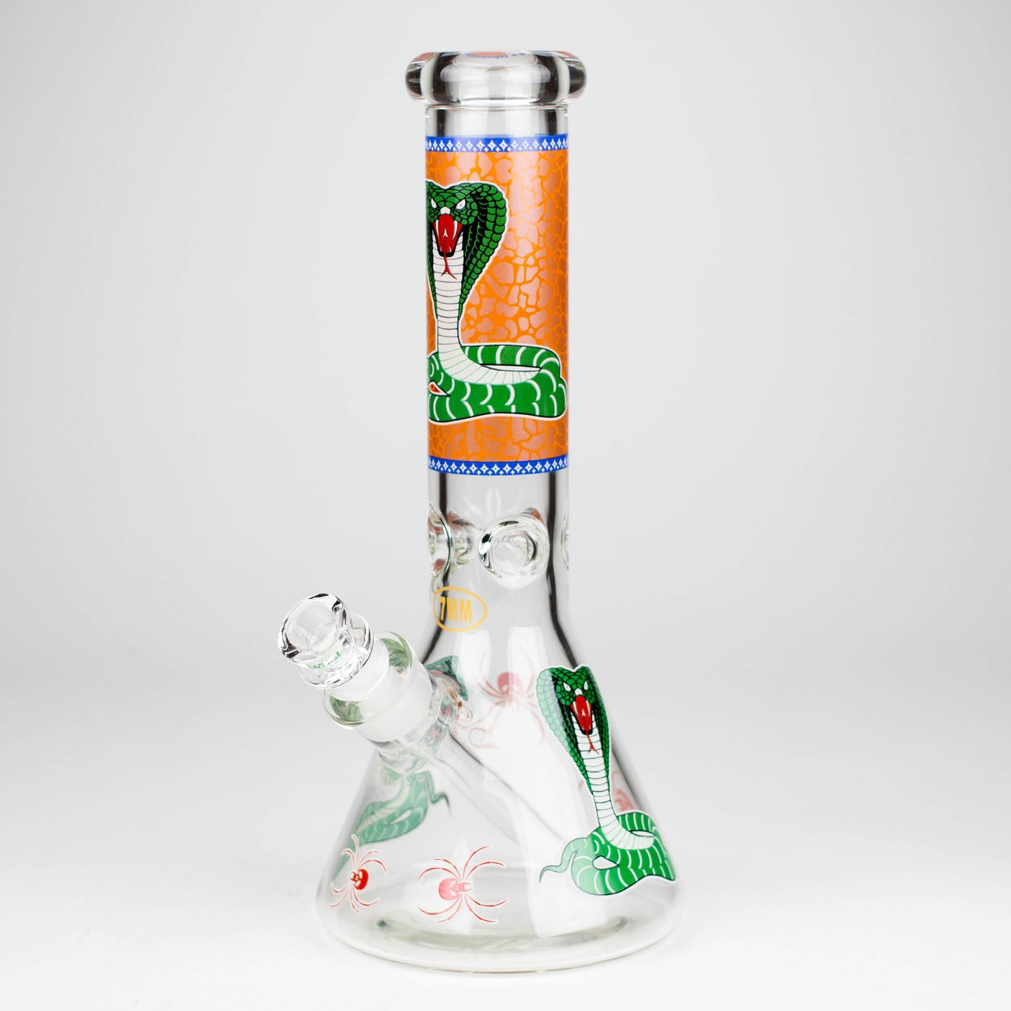 Fortune | 12" 7mm Snake Glow in the dark Beaker Bong [GT125007]_9