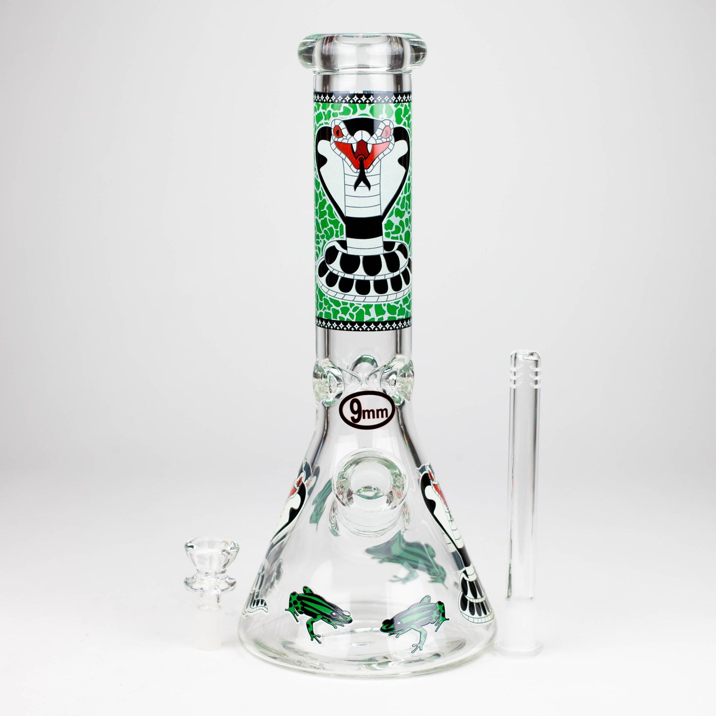 Fortune | 12" 9mm Snake Glow in the dark Beaker Bong [GT125009]_6