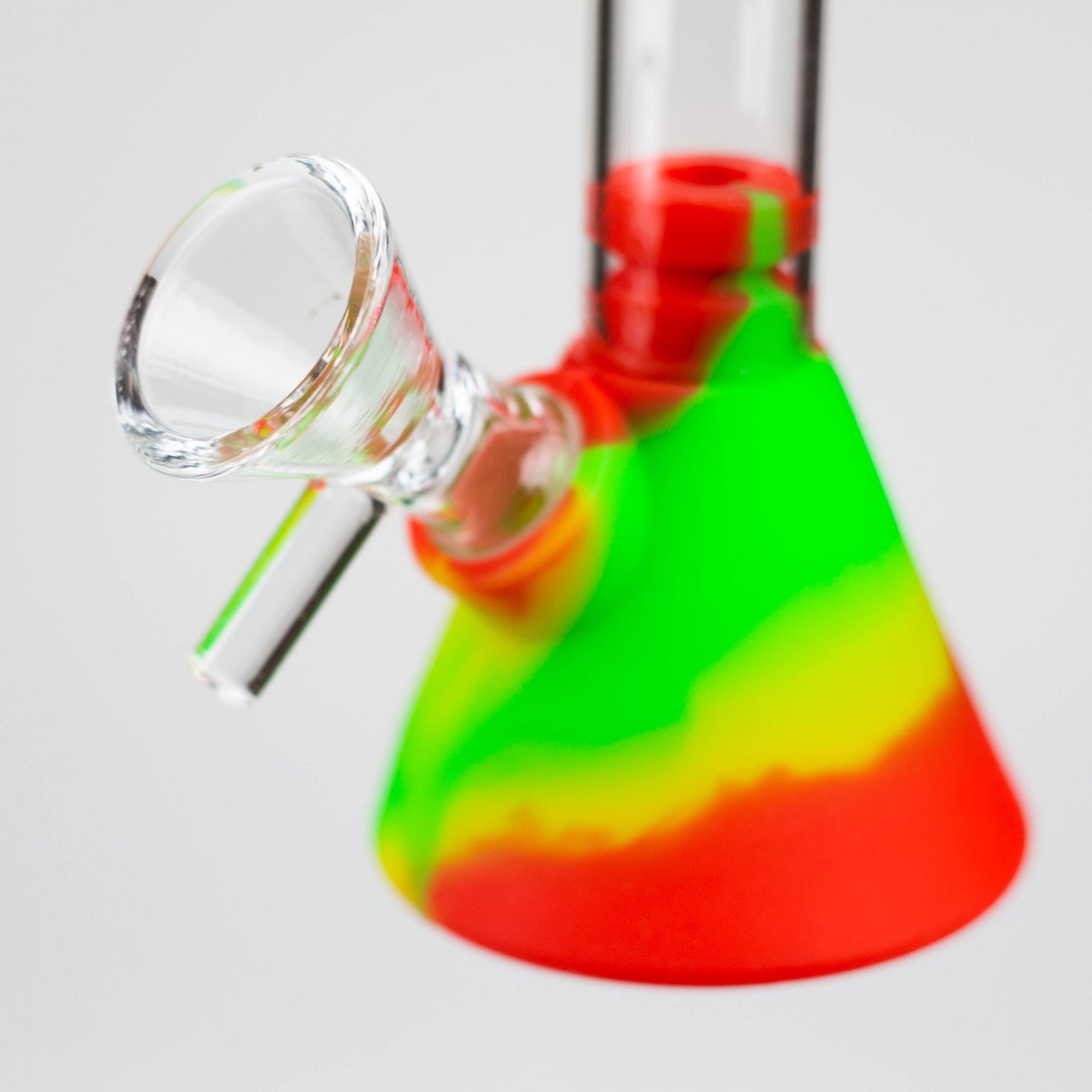 6" Silicone Glass Beaker Mini bong-Assorted [H373]_5