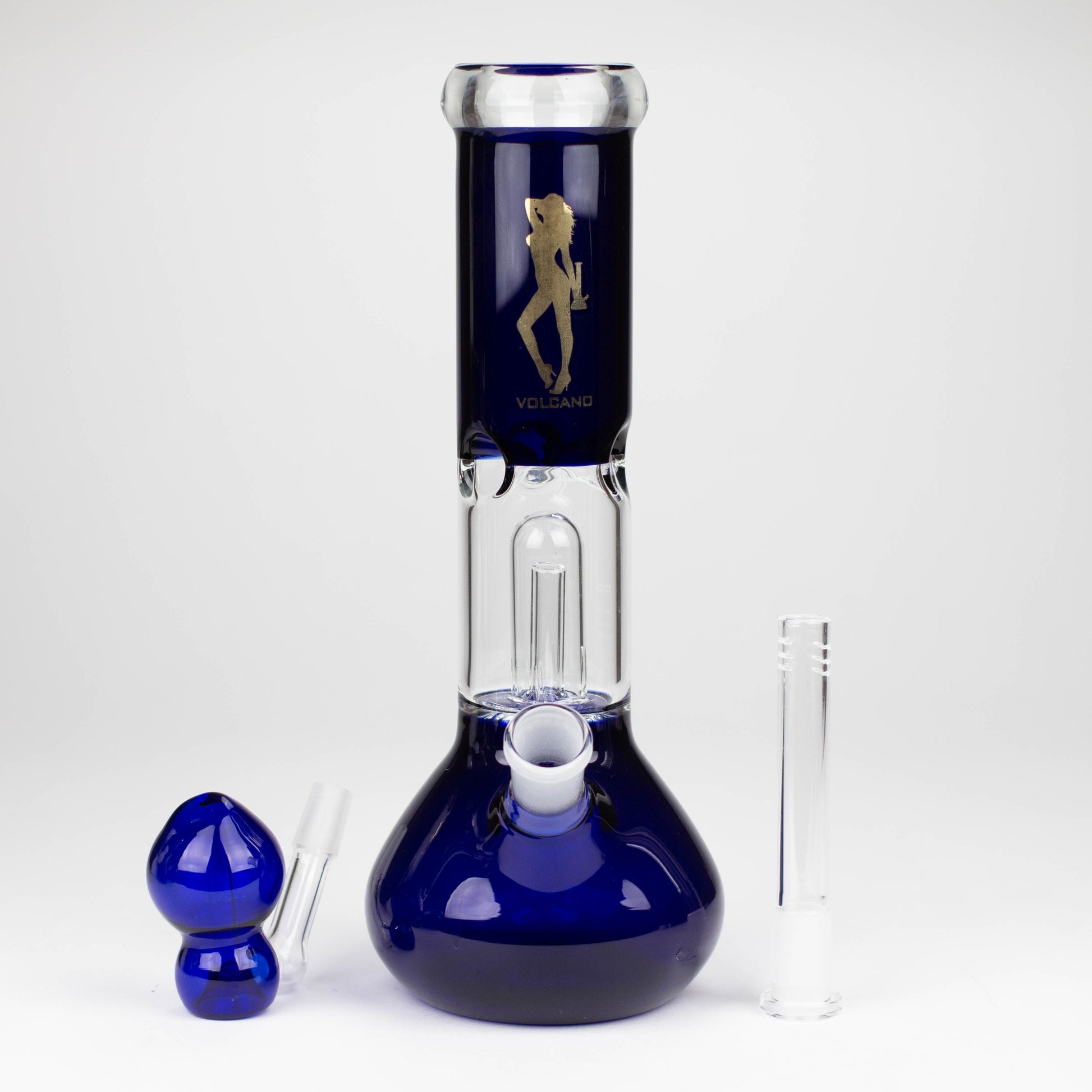 Volcano | 11" Glass Bong with percolator [AK03]_4