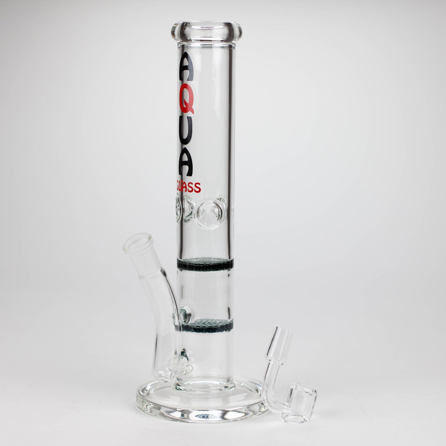 AQUA | 10" Dual Honeycomb rig with quartz banger [B1]_4