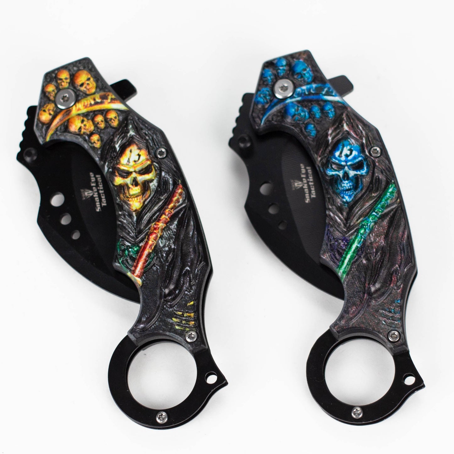 Snake Eye | Skull Design folding Karambit 3 " Blade [SE-12990]_1