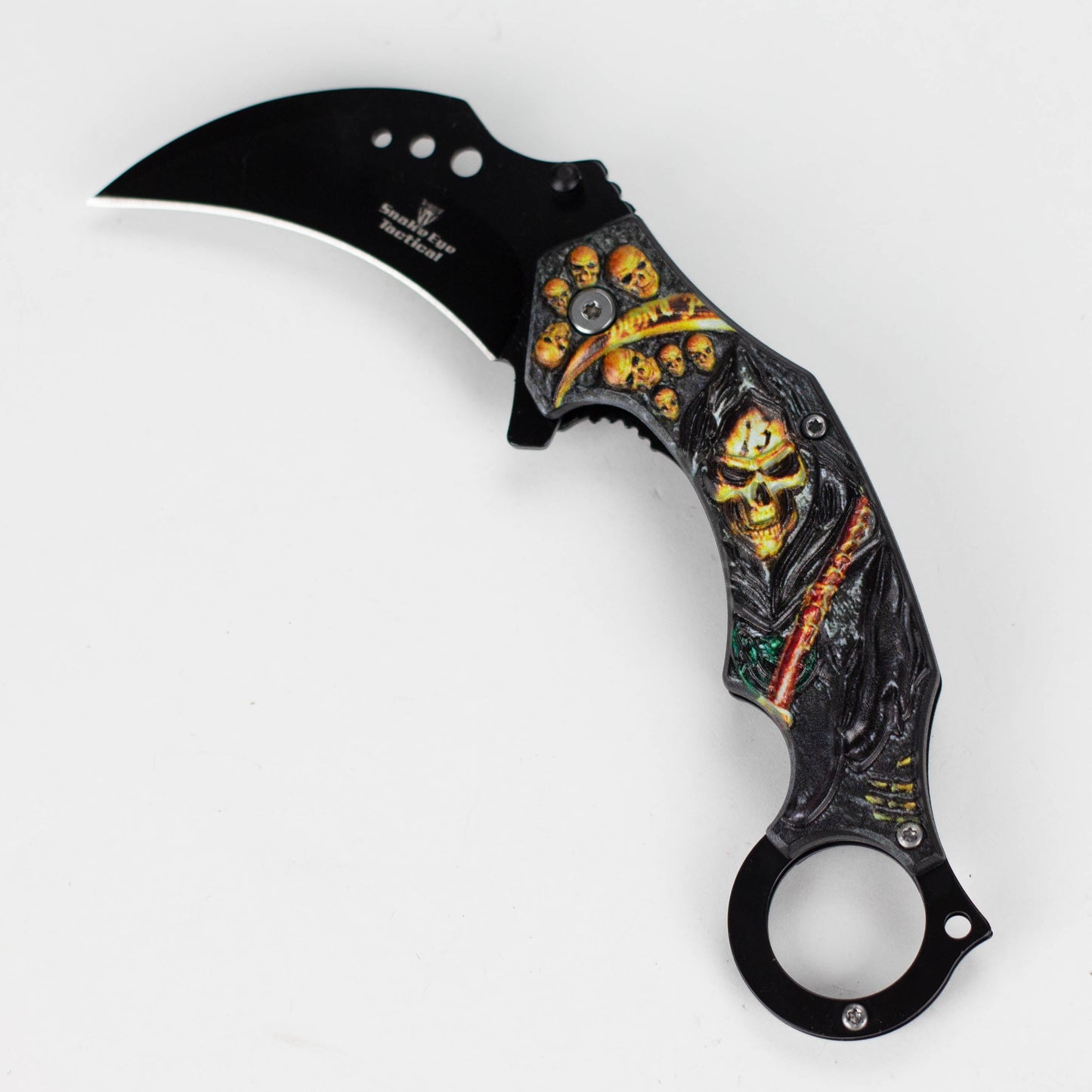 Snake Eye | Skull Design folding Karambit 3 " Blade [SE-12990]_2