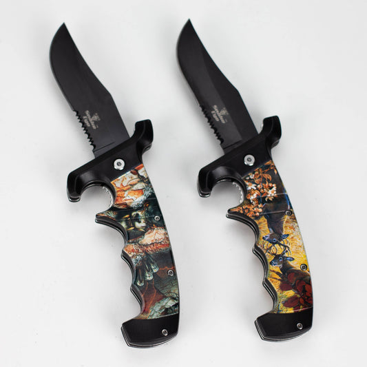 Snake Eye | 9″ Animal – Folding Knife Belt Clip [SE-5251]_0