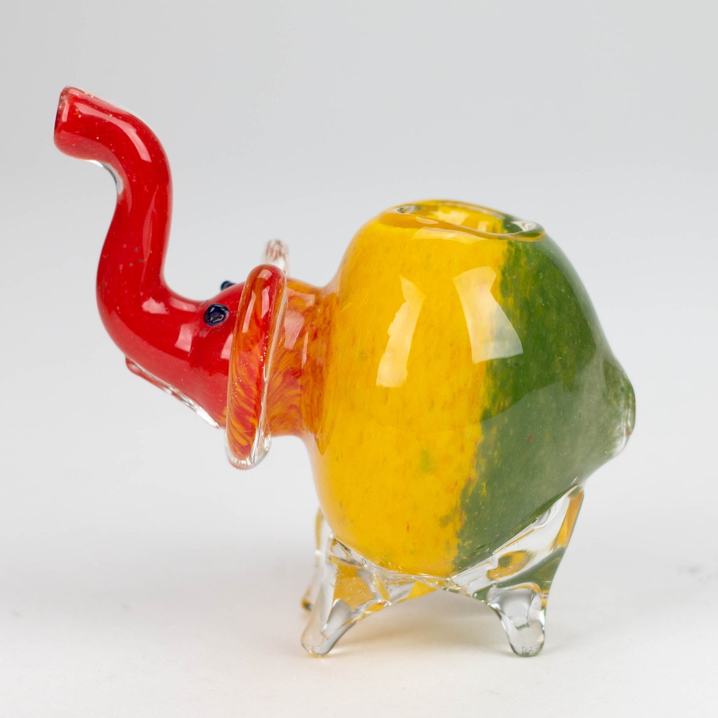 4.25" Elephant Rasta color hand pipe_2