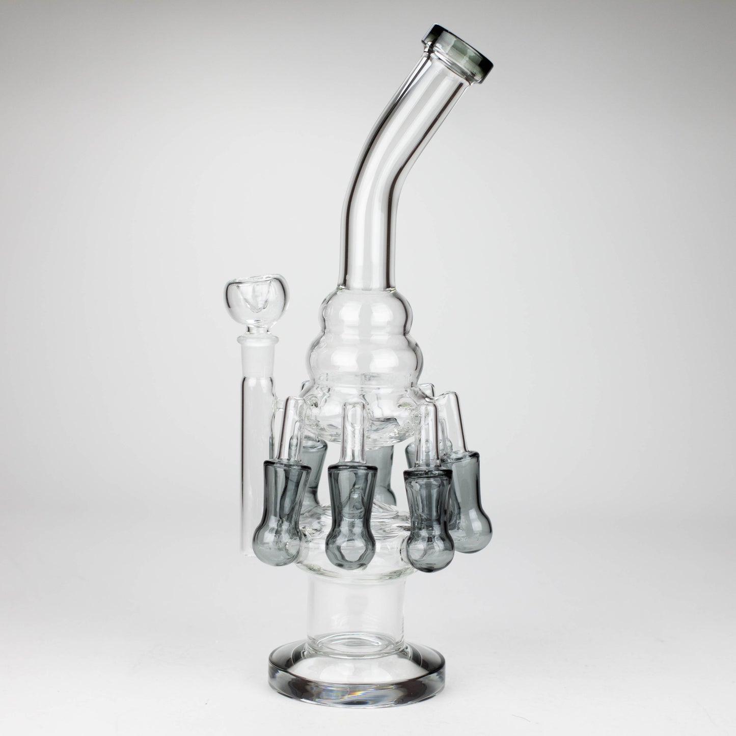 13" Multi chamber glass bong with inline difuser_7