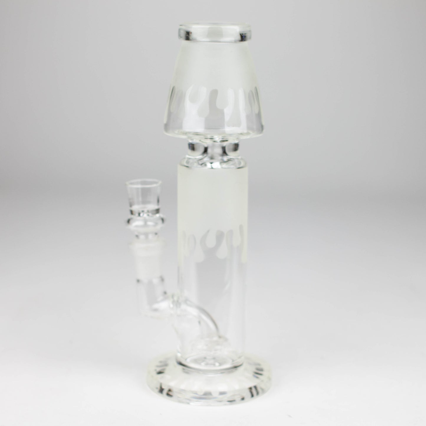 8" Glow in Dark Lamp glass water bong_2