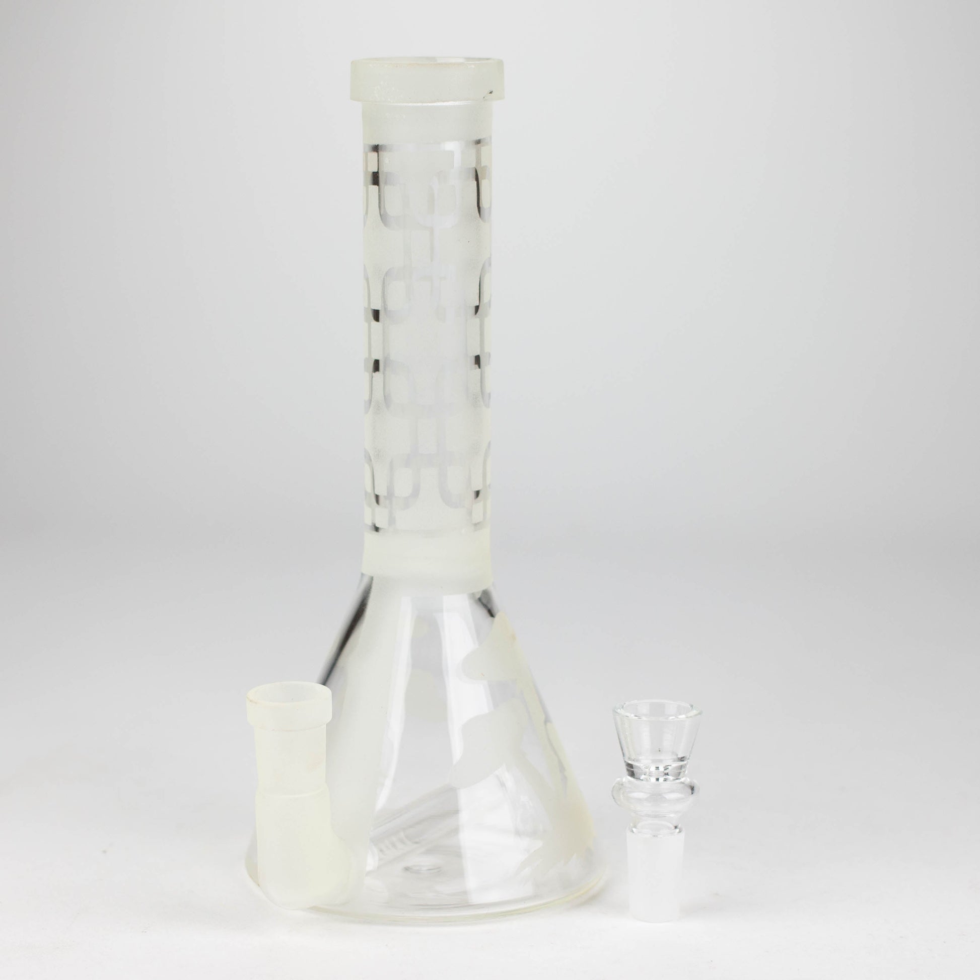 12" GLOW IN DARK BEAKER BONG WITH ICE CATCHER_16