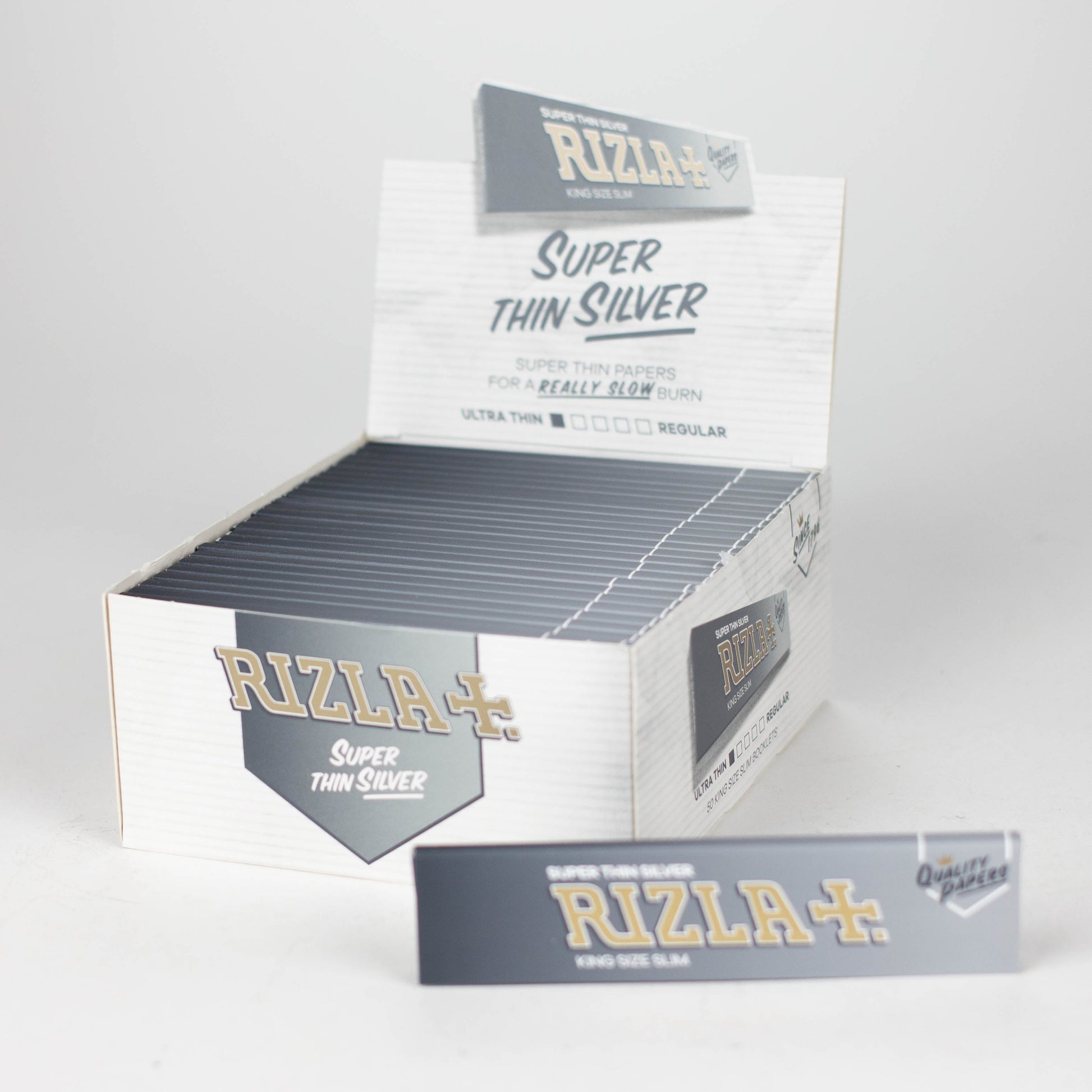 Rizla | Super Thin Silver king size Box of 50_0