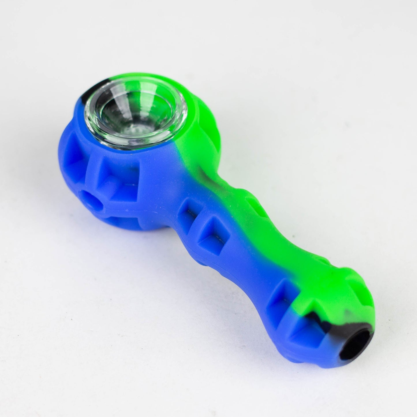 Silicone hand pipe with glass bowl and Jar_3