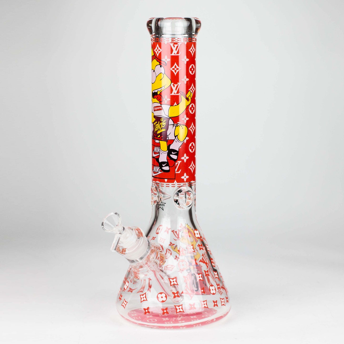 14" Cartoon Glow 9 mm glass bong [PIP835]_9