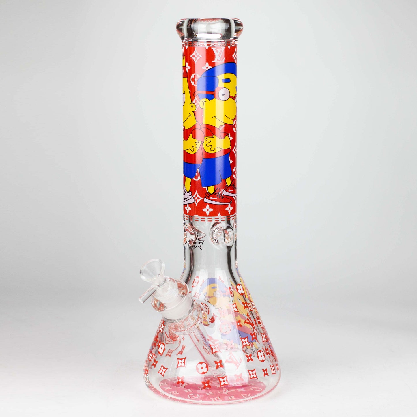 14" Cartoon Glow 9 mm glass bong [PIP835]_10