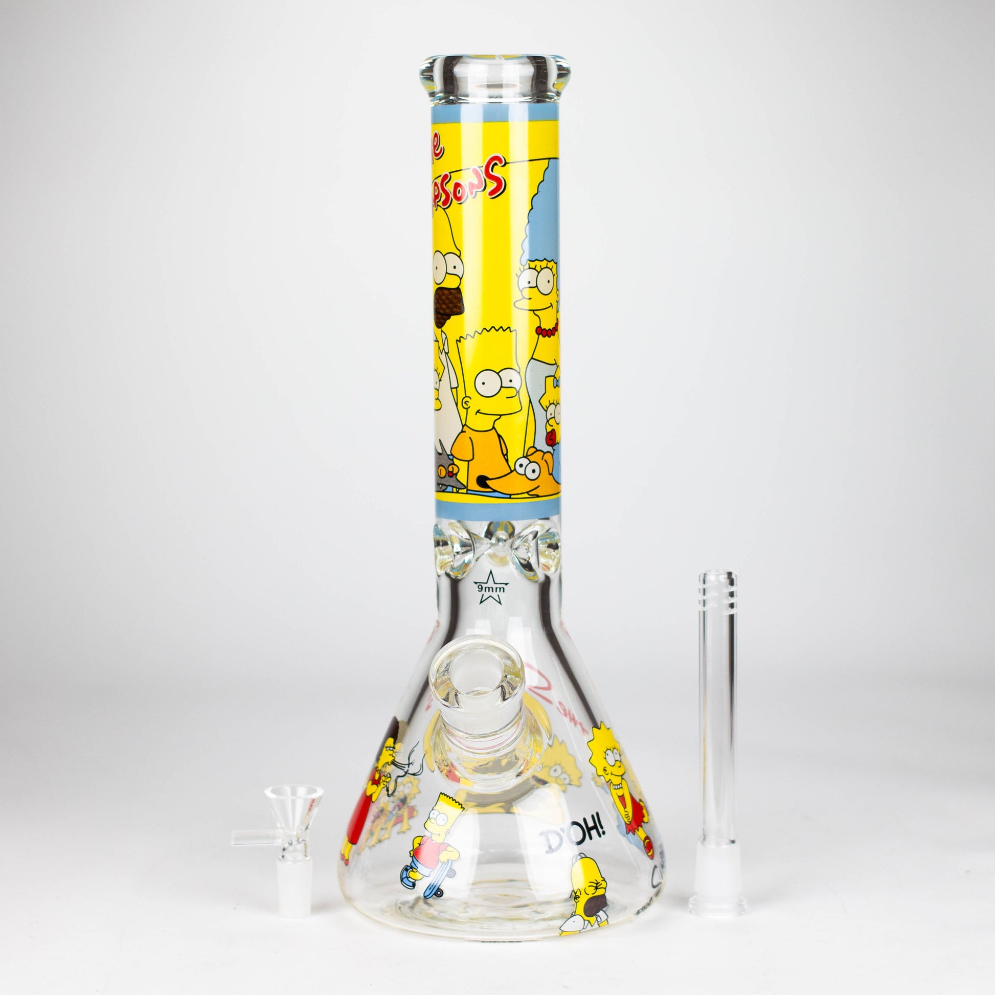 14" Cartoon 9 mm glass bong [PIP789]_4