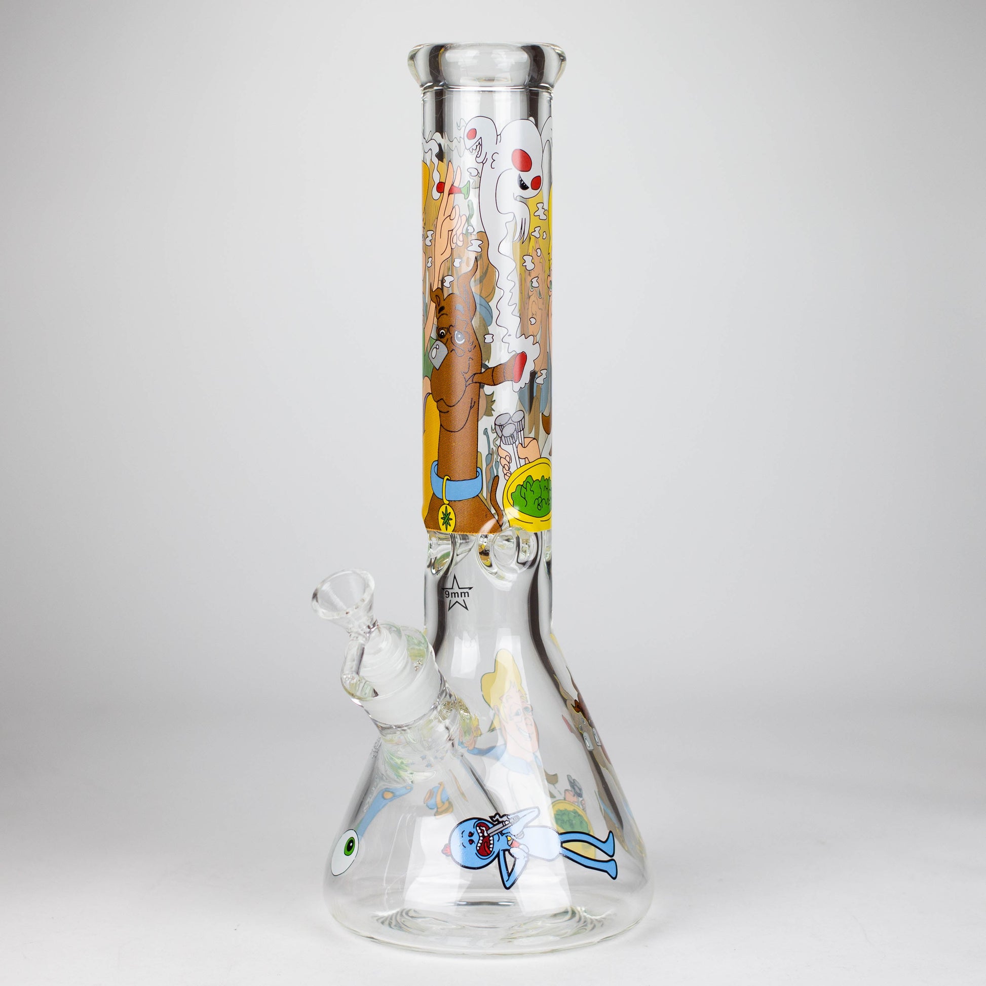 14" Cartoon 9 mm glass bong [PIP789]_7