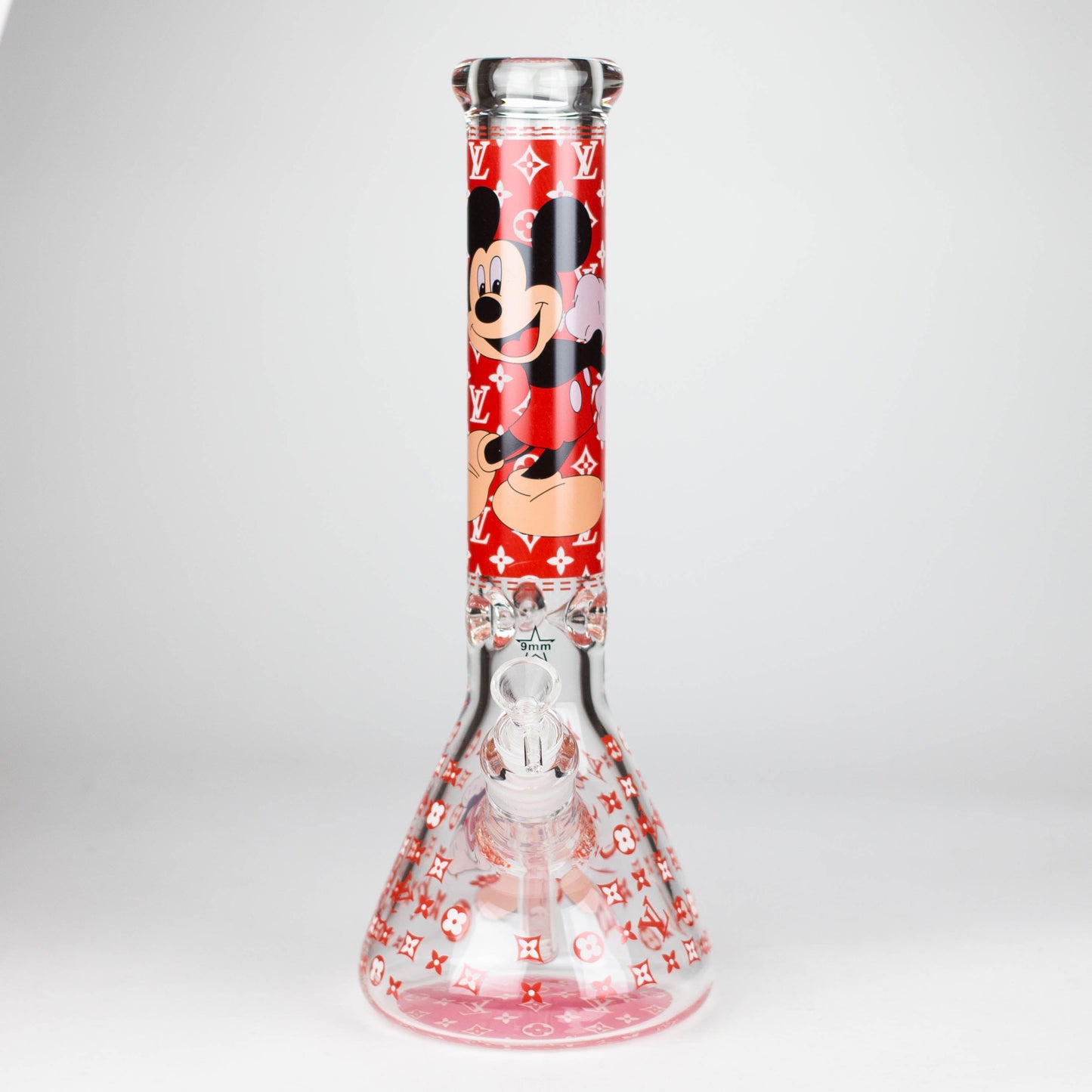 14" Cartoon Glow 9 mm glass bong [PIP835]_1