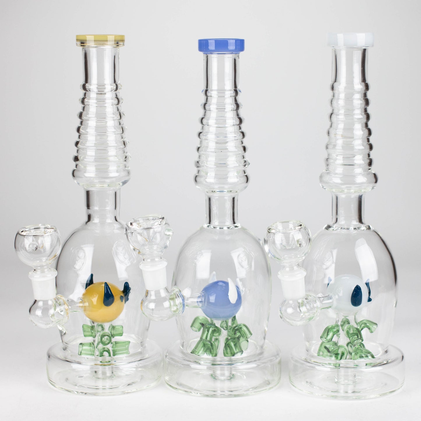 12" Fancy glass water bong_3