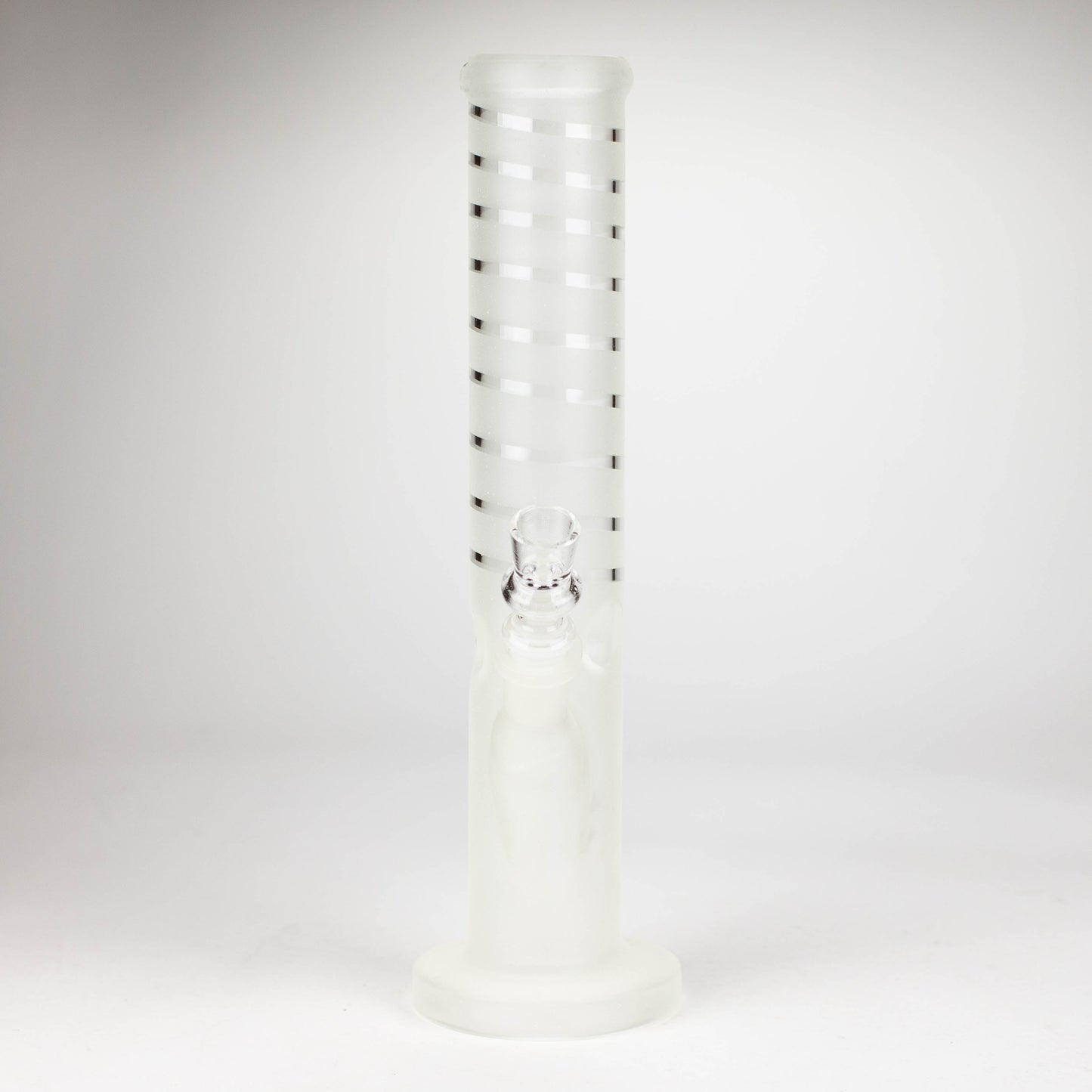 12" GLOW IN DARK STRAIGHT TUBE BONG WITH ICE CATCHER_3