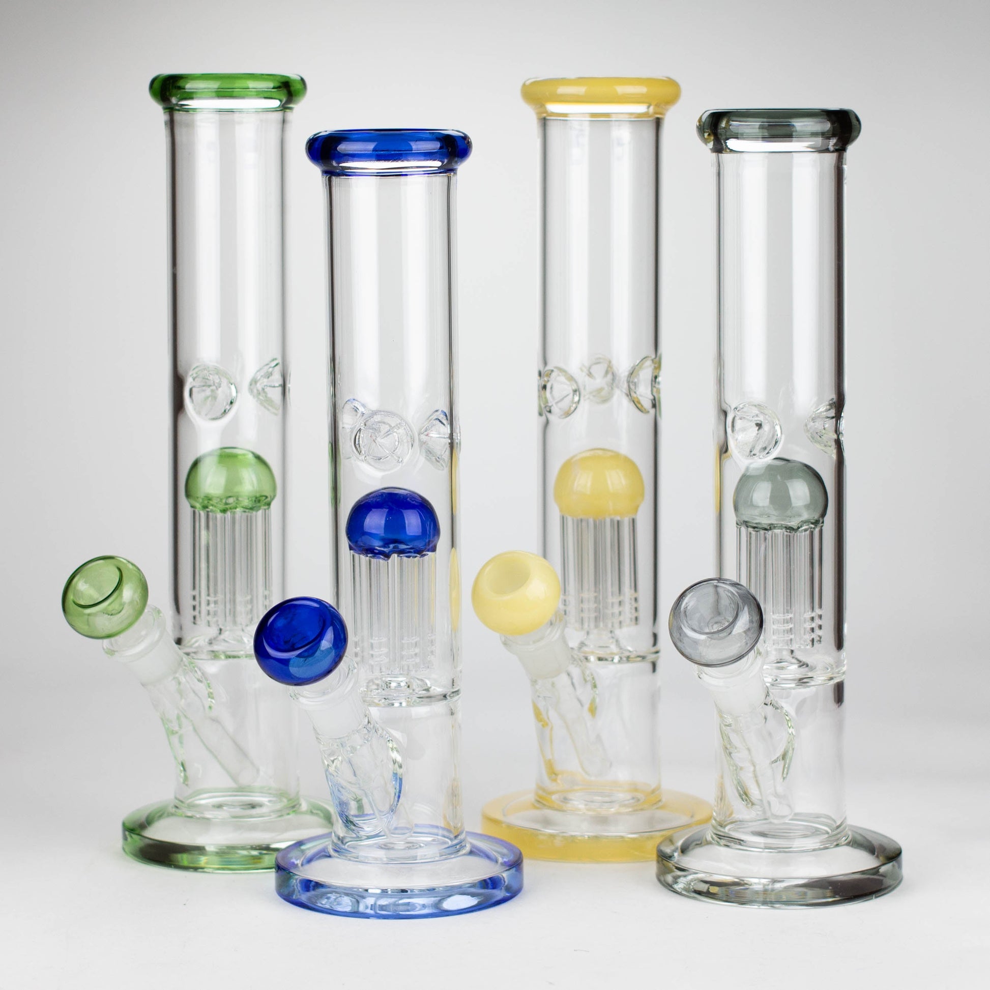 12" glass bong with tree arm percolator_4