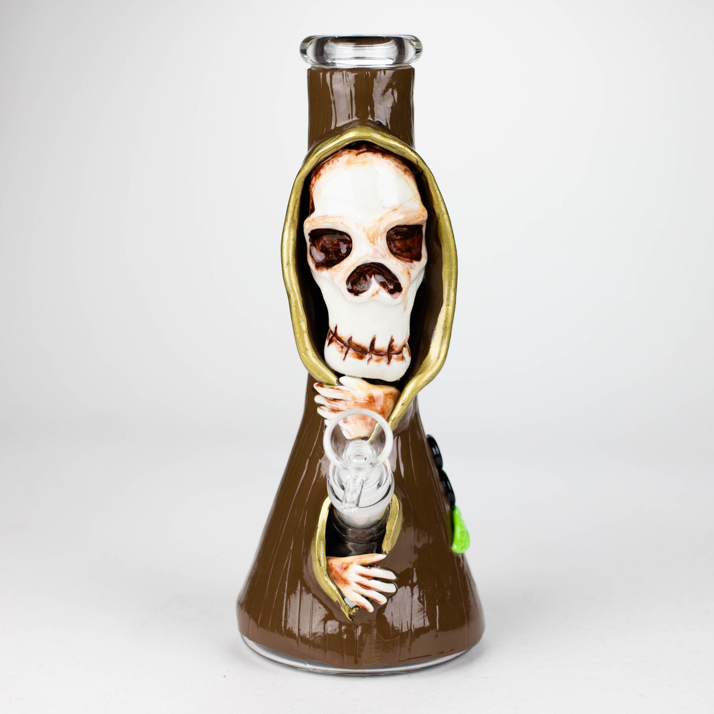 10" Resin 3D artwork Skull glass beaker [DY404]_4