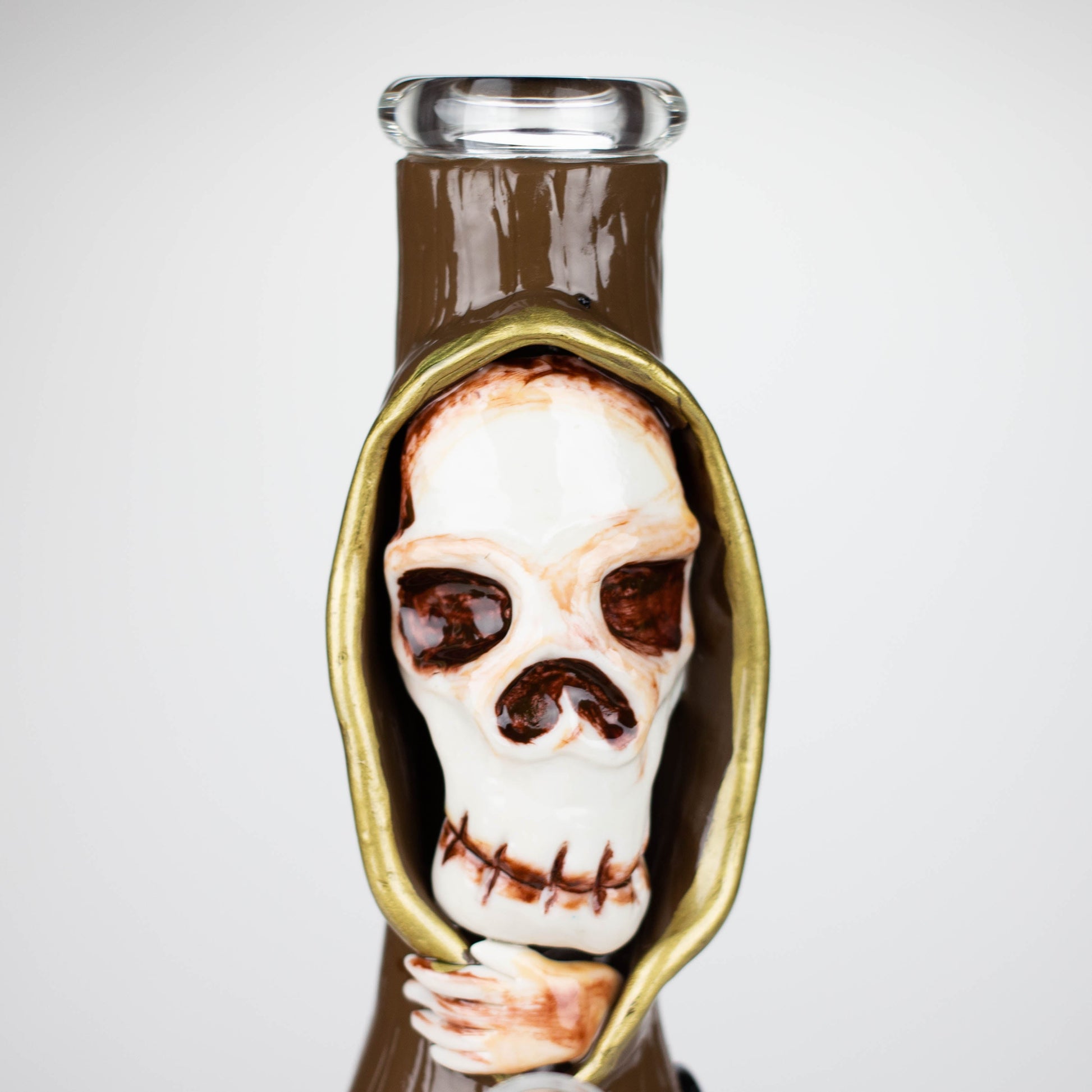 10" Resin 3D artwork Skull glass beaker [DY404]_10