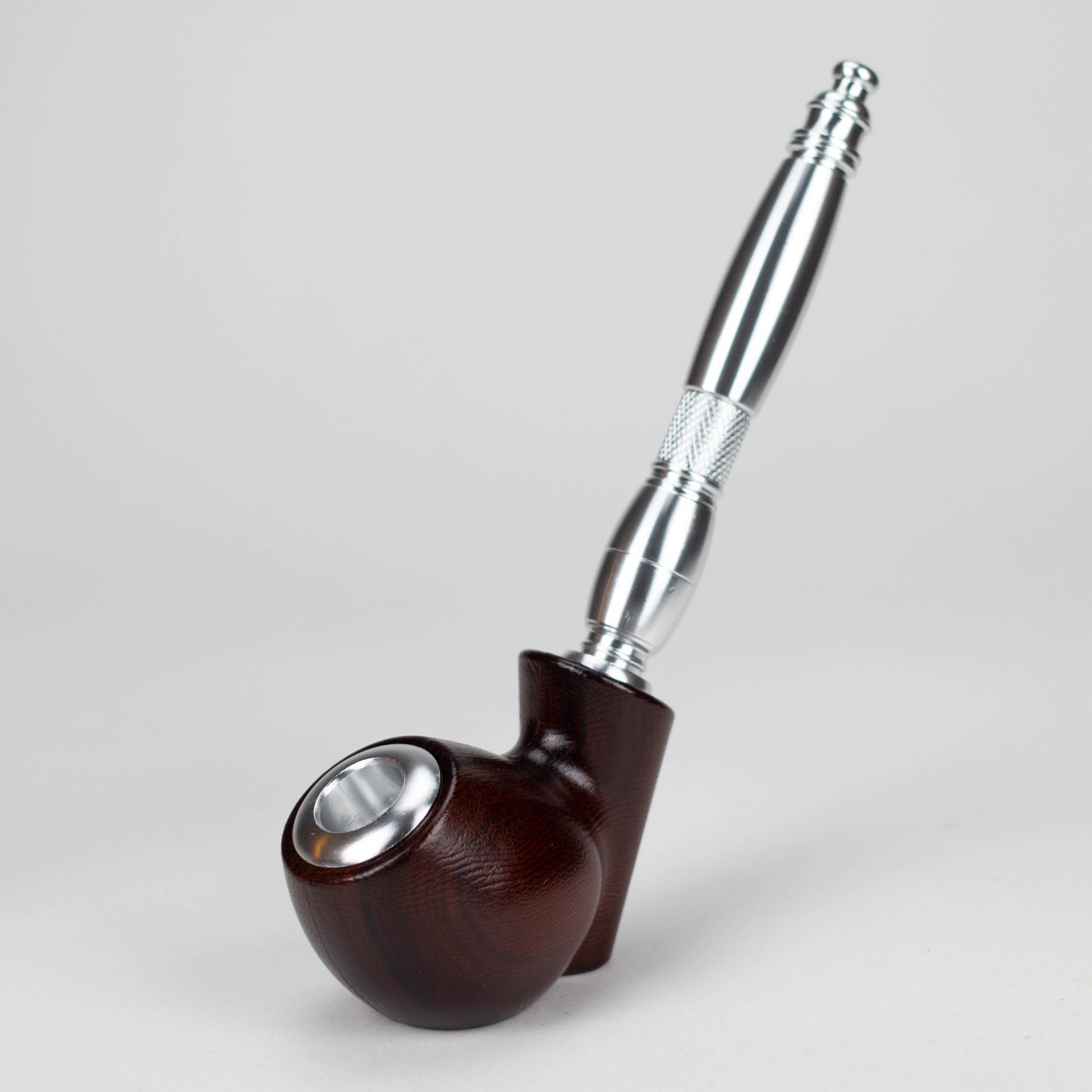 8" Aluminum Tobacco Pipe with Screens_1